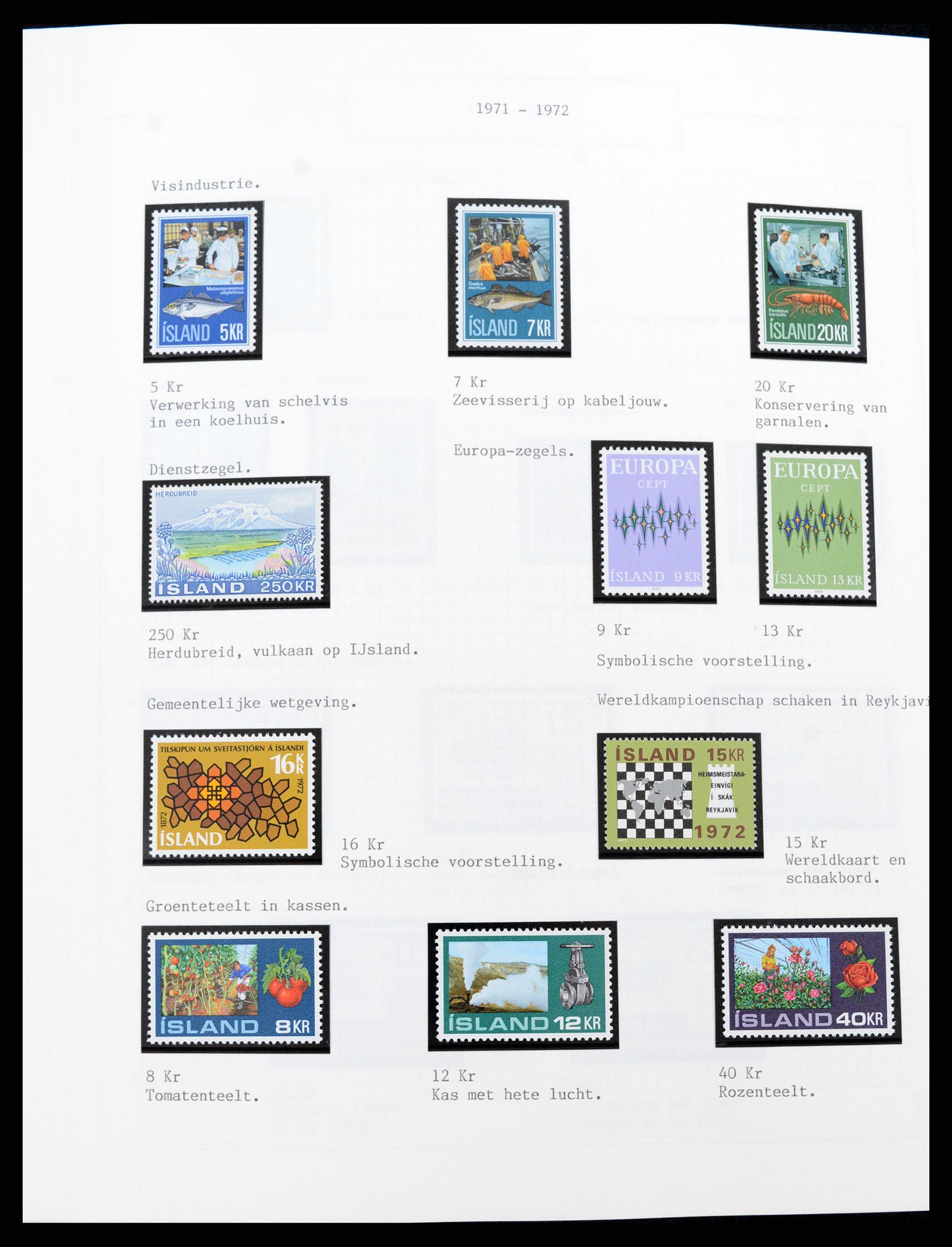 37300 043 - Postzegelverzameling 37300 IJsland 1873-2000.