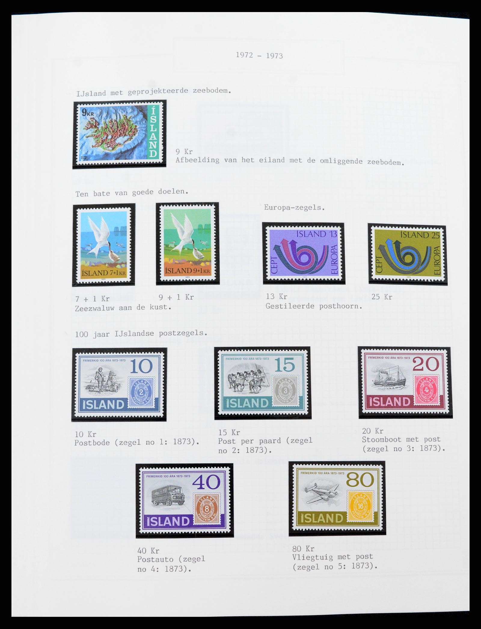 37300 044 - Postzegelverzameling 37300 IJsland 1873-2000.