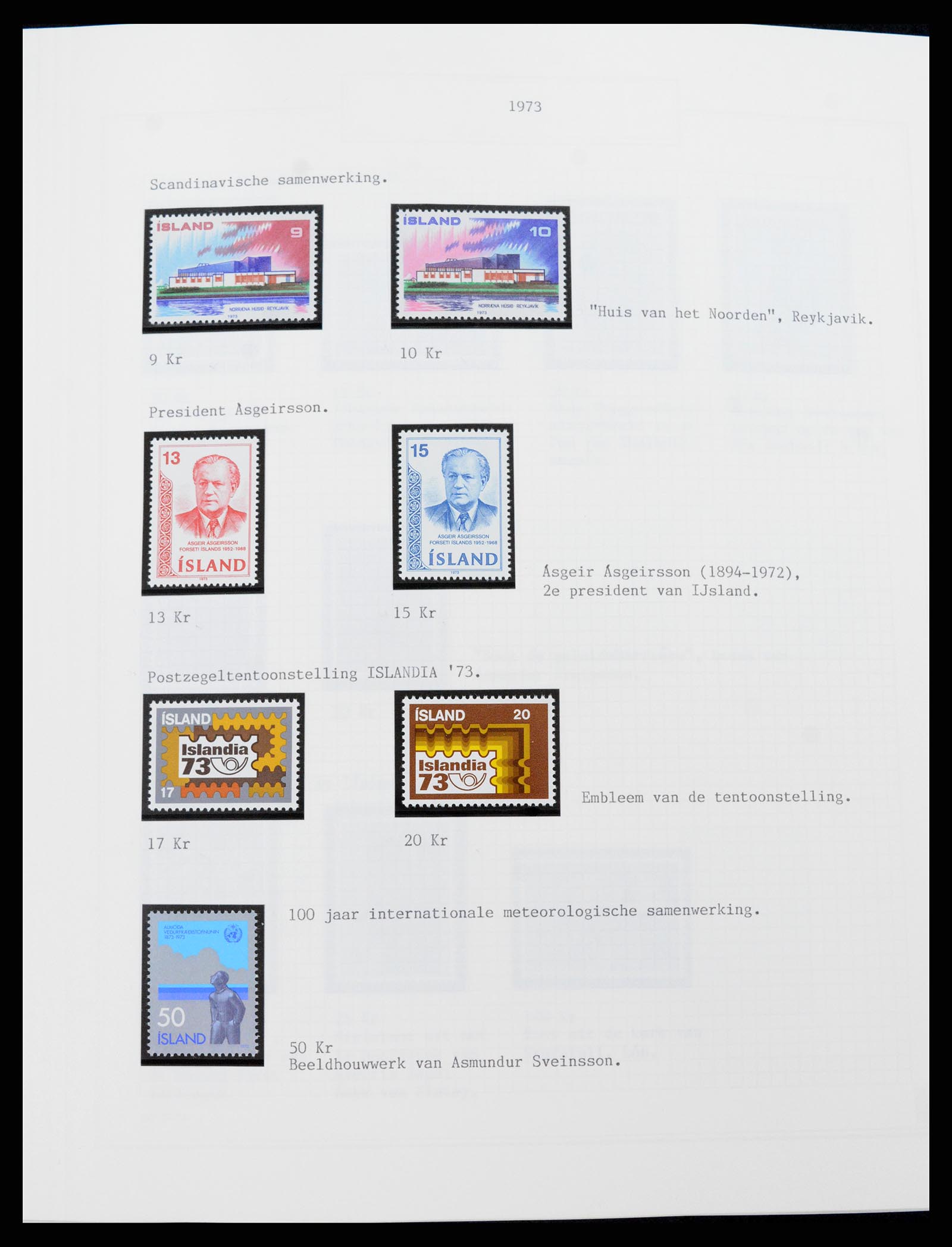 37300 045 - Postzegelverzameling 37300 IJsland 1873-2000.