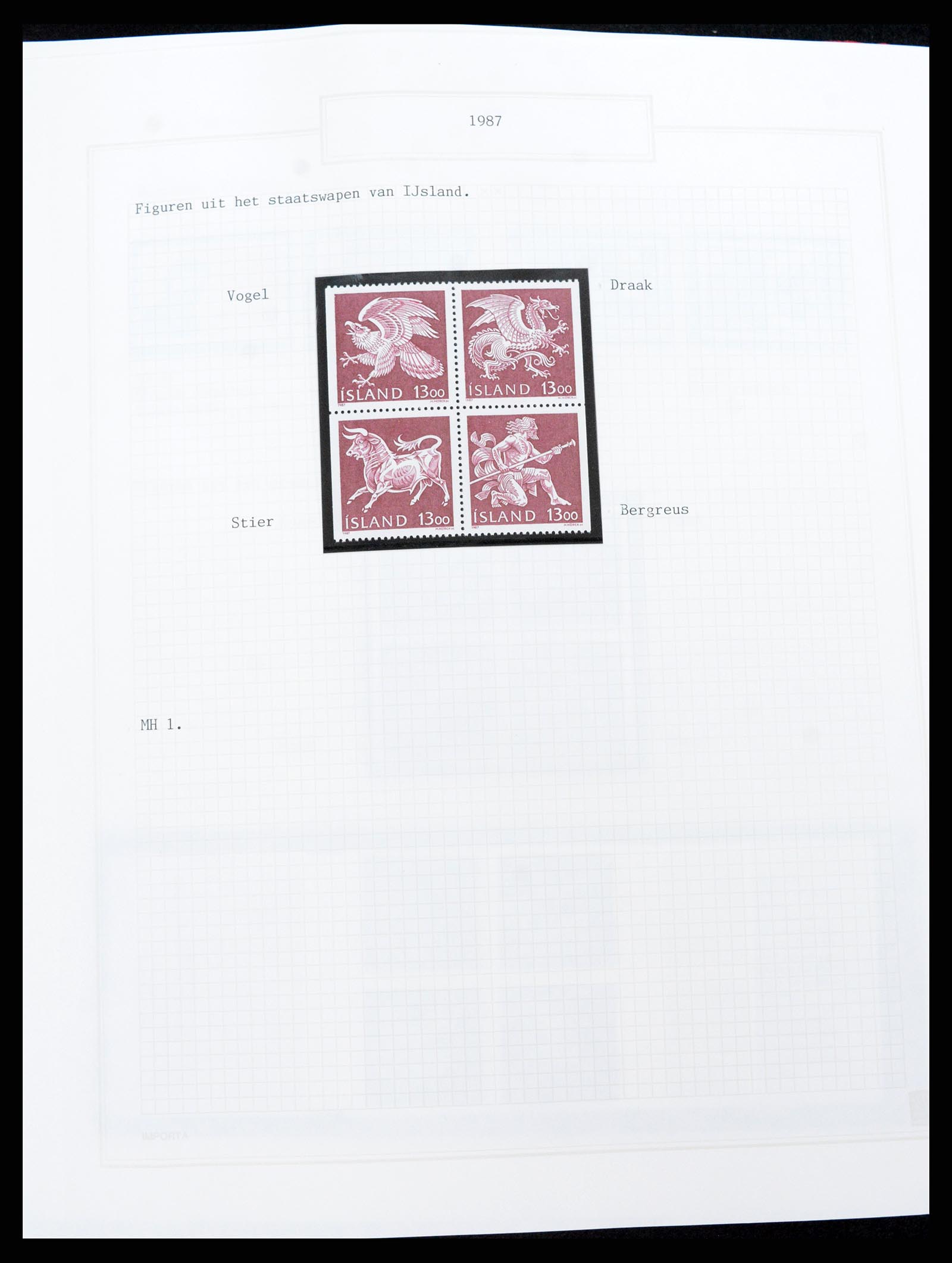 37300 063 - Postzegelverzameling 37300 IJsland 1873-2000.