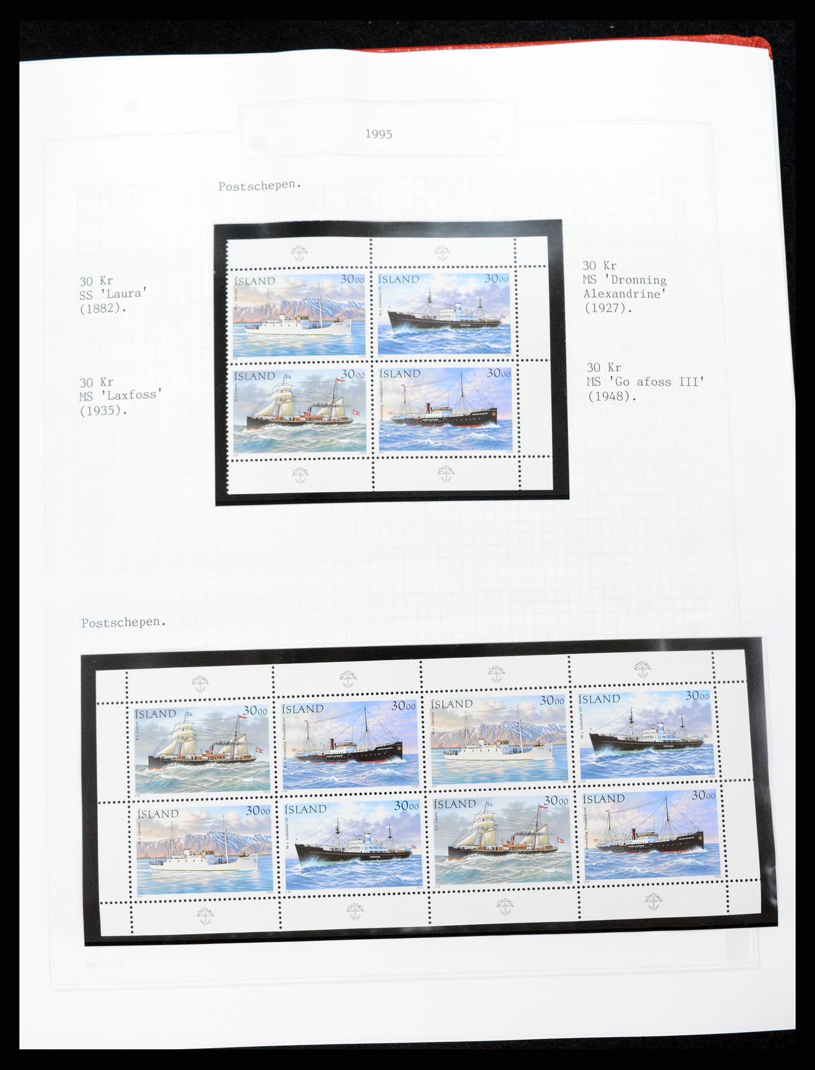 37300 091 - Stamp collection 37300 Iceland 1873-2000.