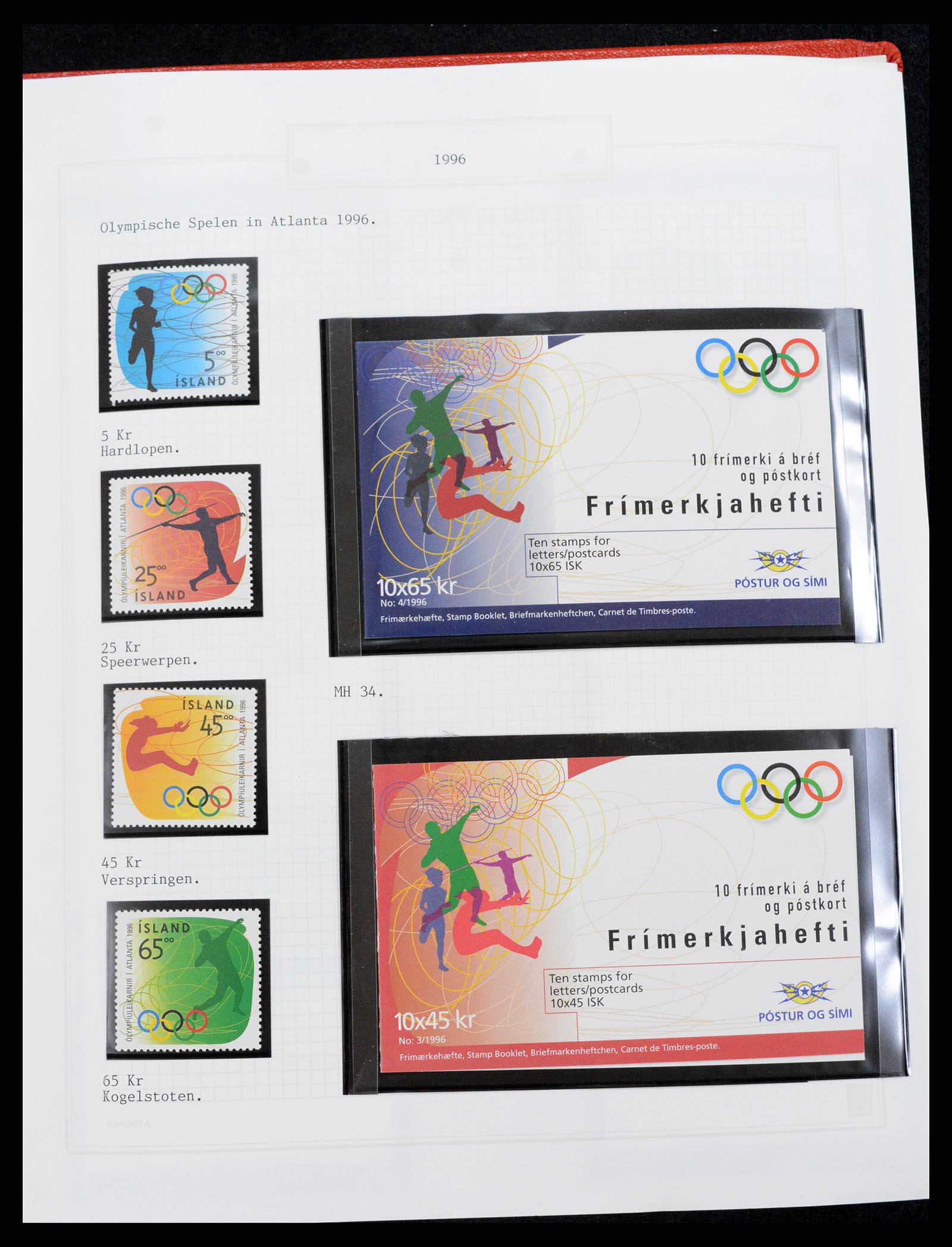 37300 098 - Postzegelverzameling 37300 IJsland 1873-2000.
