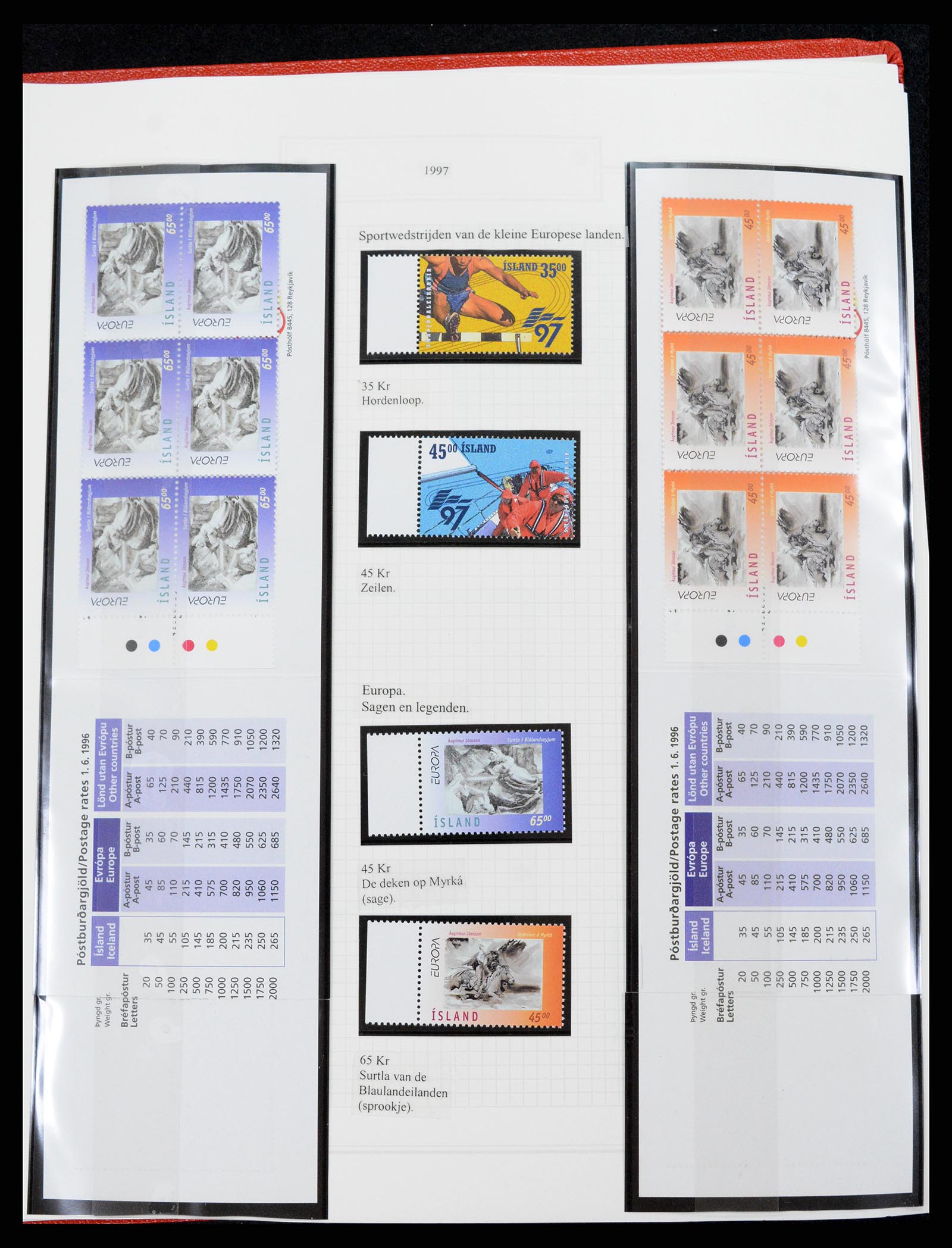 37300 105 - Postzegelverzameling 37300 IJsland 1873-2000.