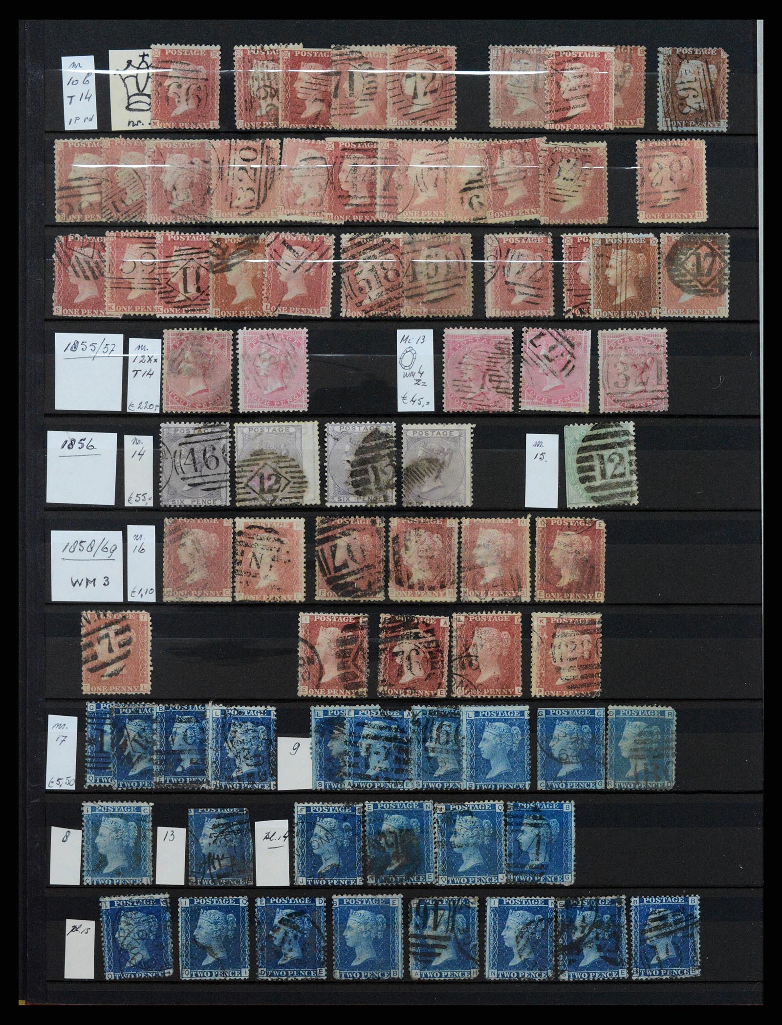 37301 002 - Postzegelverzameling 37301 Engeland 1841-1969.