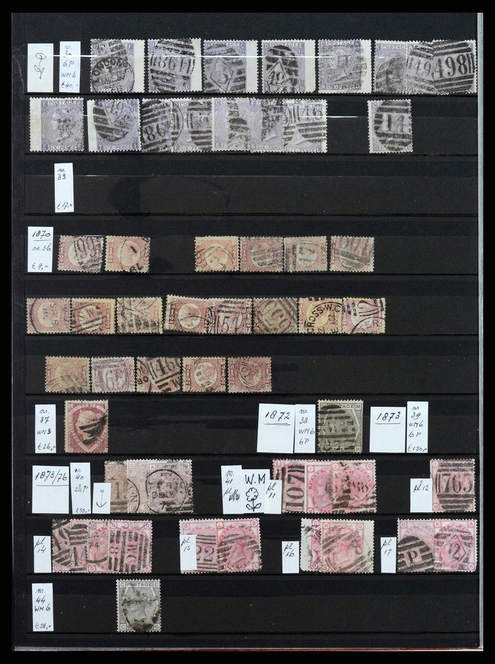 37301 004 - Postzegelverzameling 37301 Engeland 1841-1969.