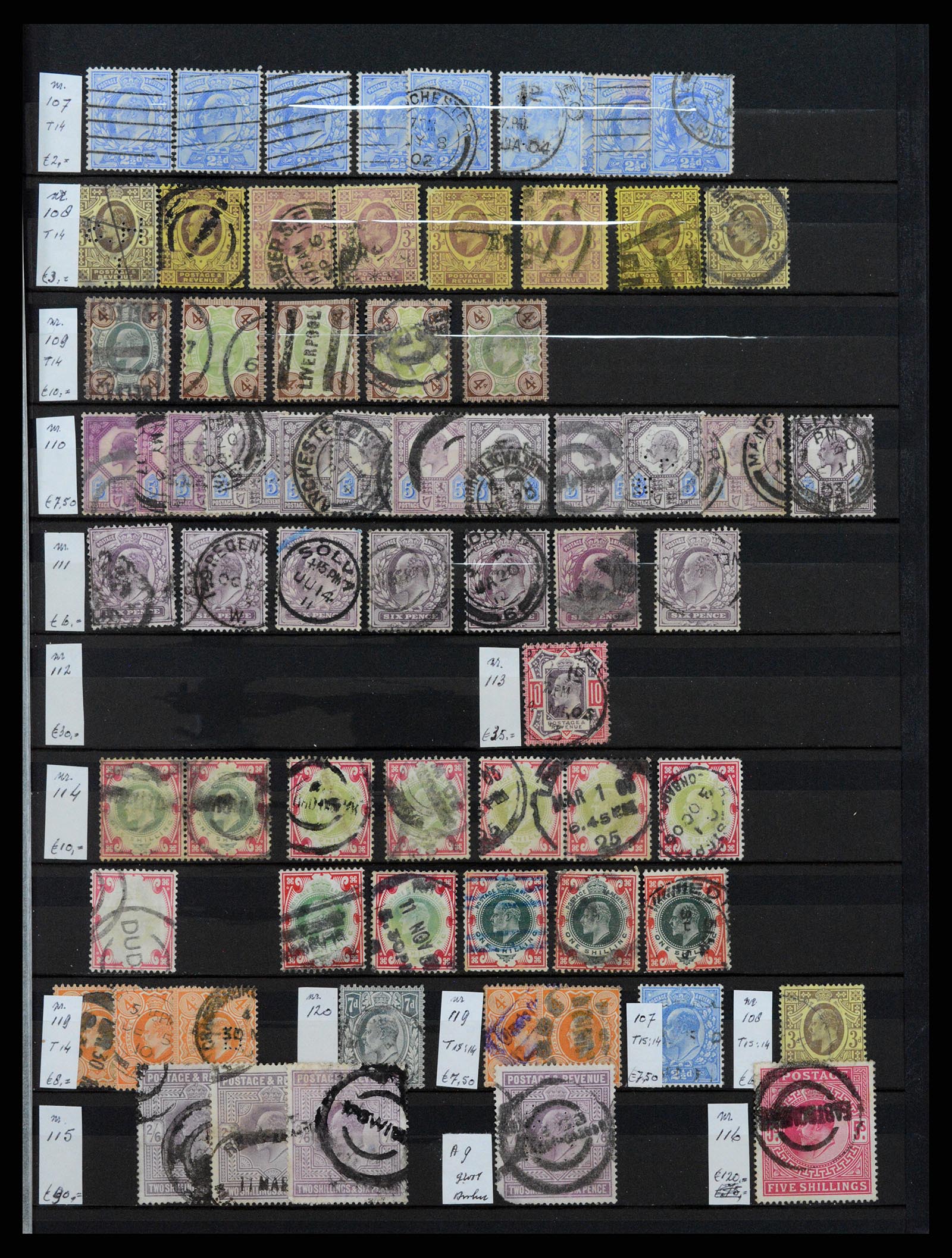 37301 009 - Postzegelverzameling 37301 Engeland 1841-1969.