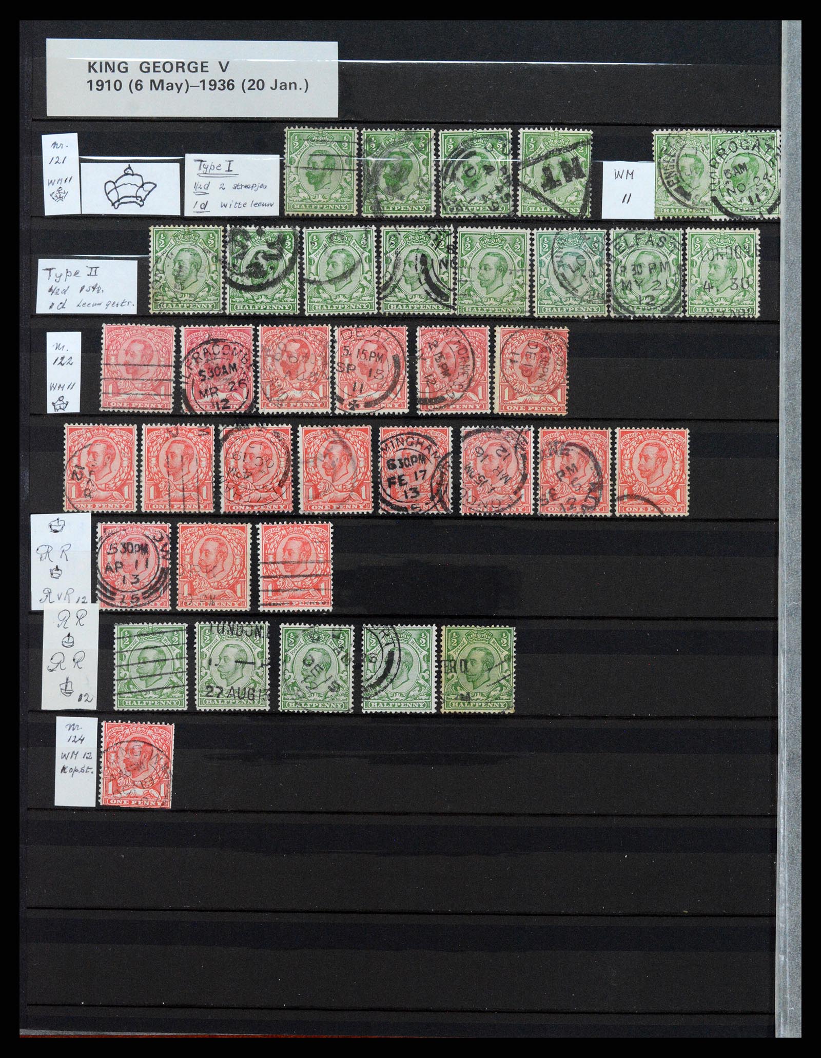 37301 010 - Postzegelverzameling 37301 Engeland 1841-1969.