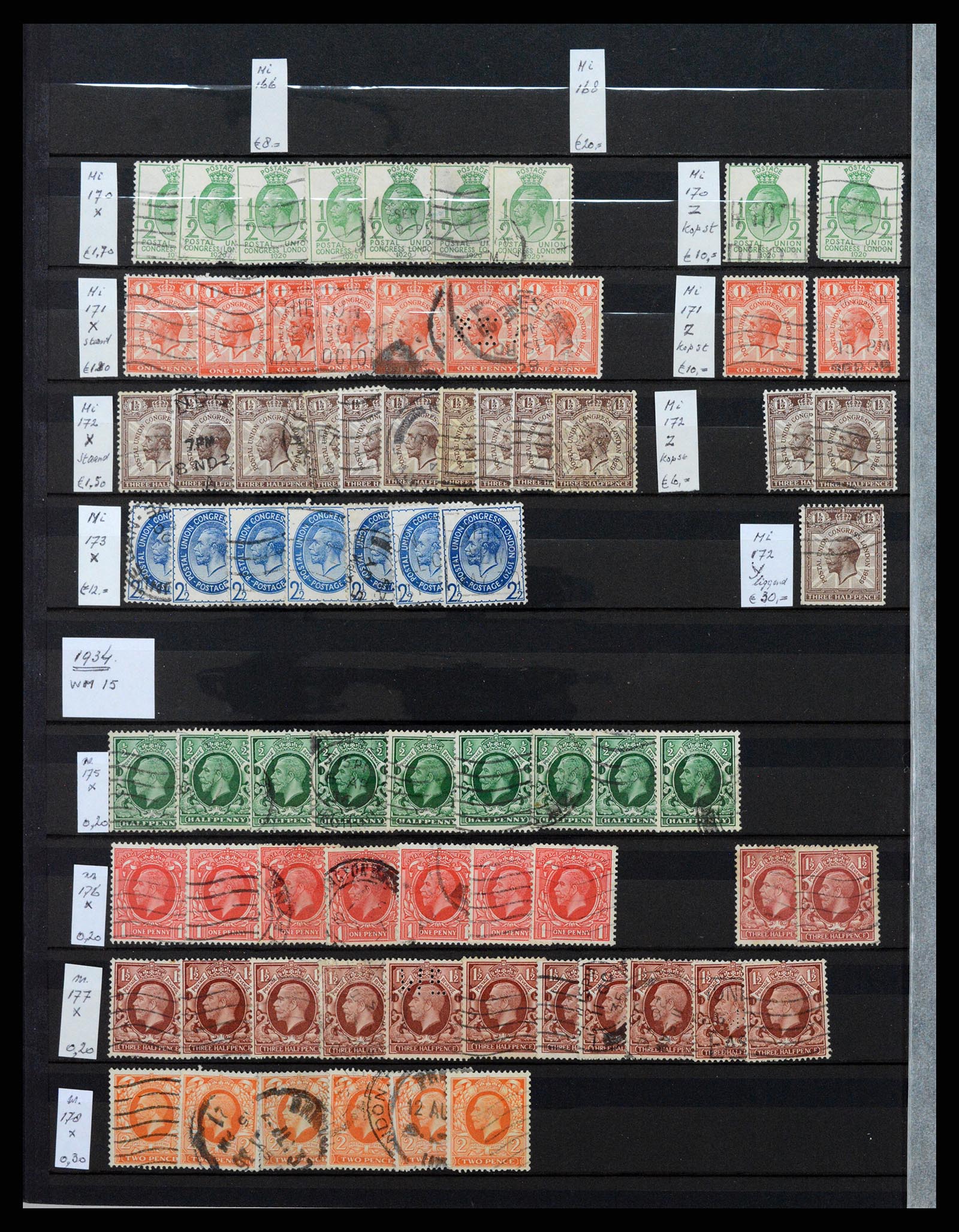 37301 014 - Postzegelverzameling 37301 Engeland 1841-1969.