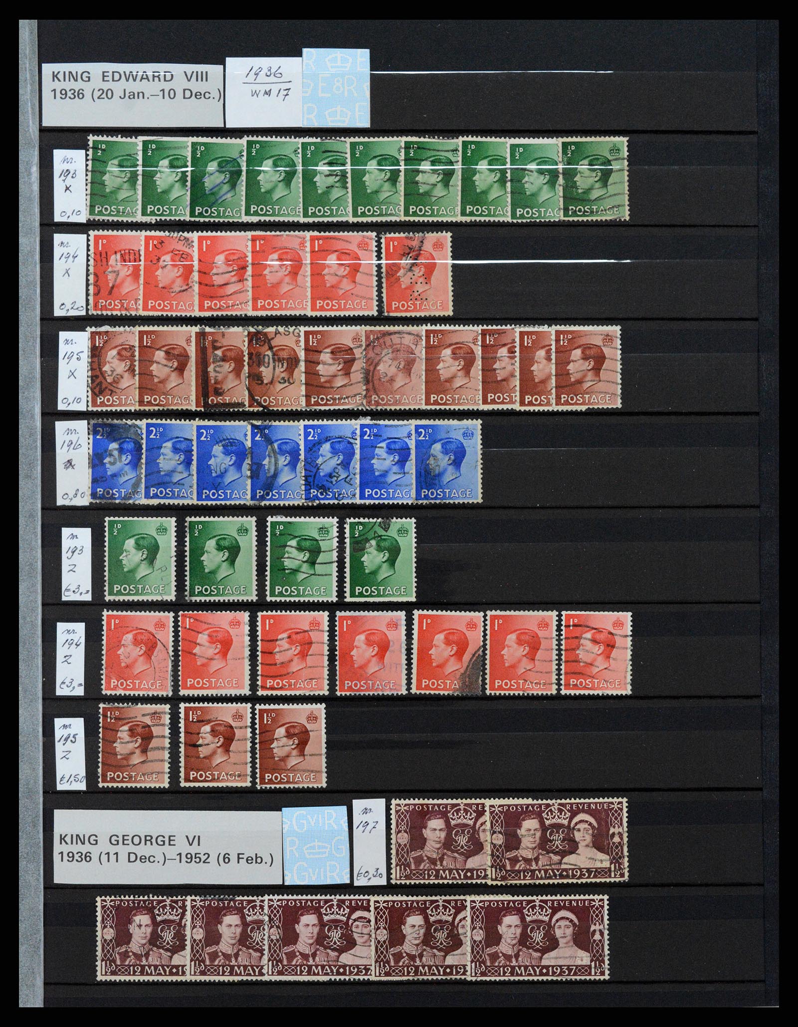37301 017 - Postzegelverzameling 37301 Engeland 1841-1969.
