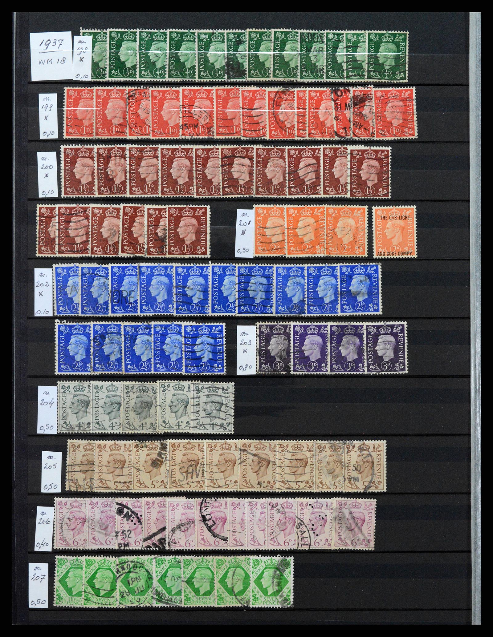 37301 018 - Postzegelverzameling 37301 Engeland 1841-1969.