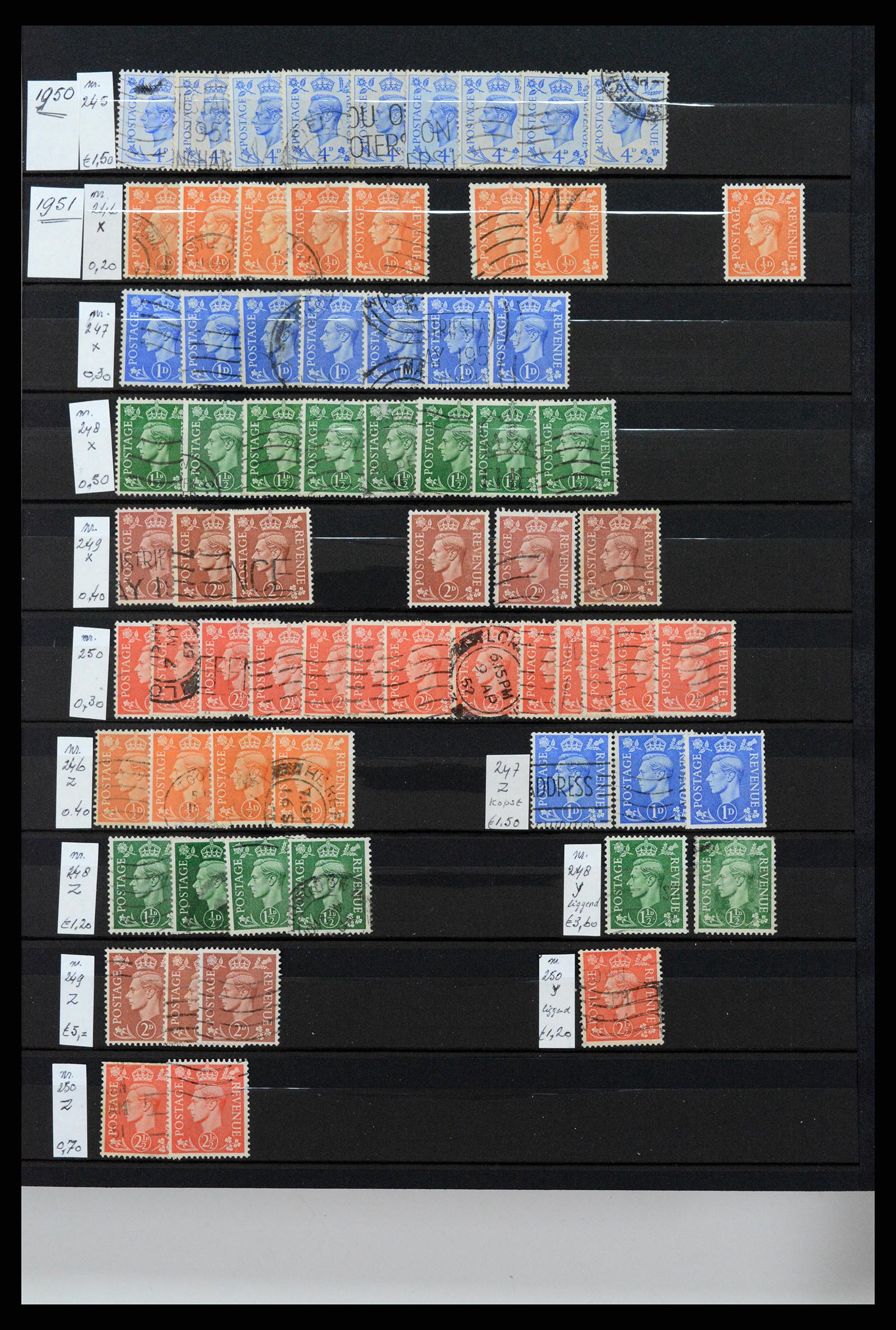 37301 023 - Postzegelverzameling 37301 Engeland 1841-1969.