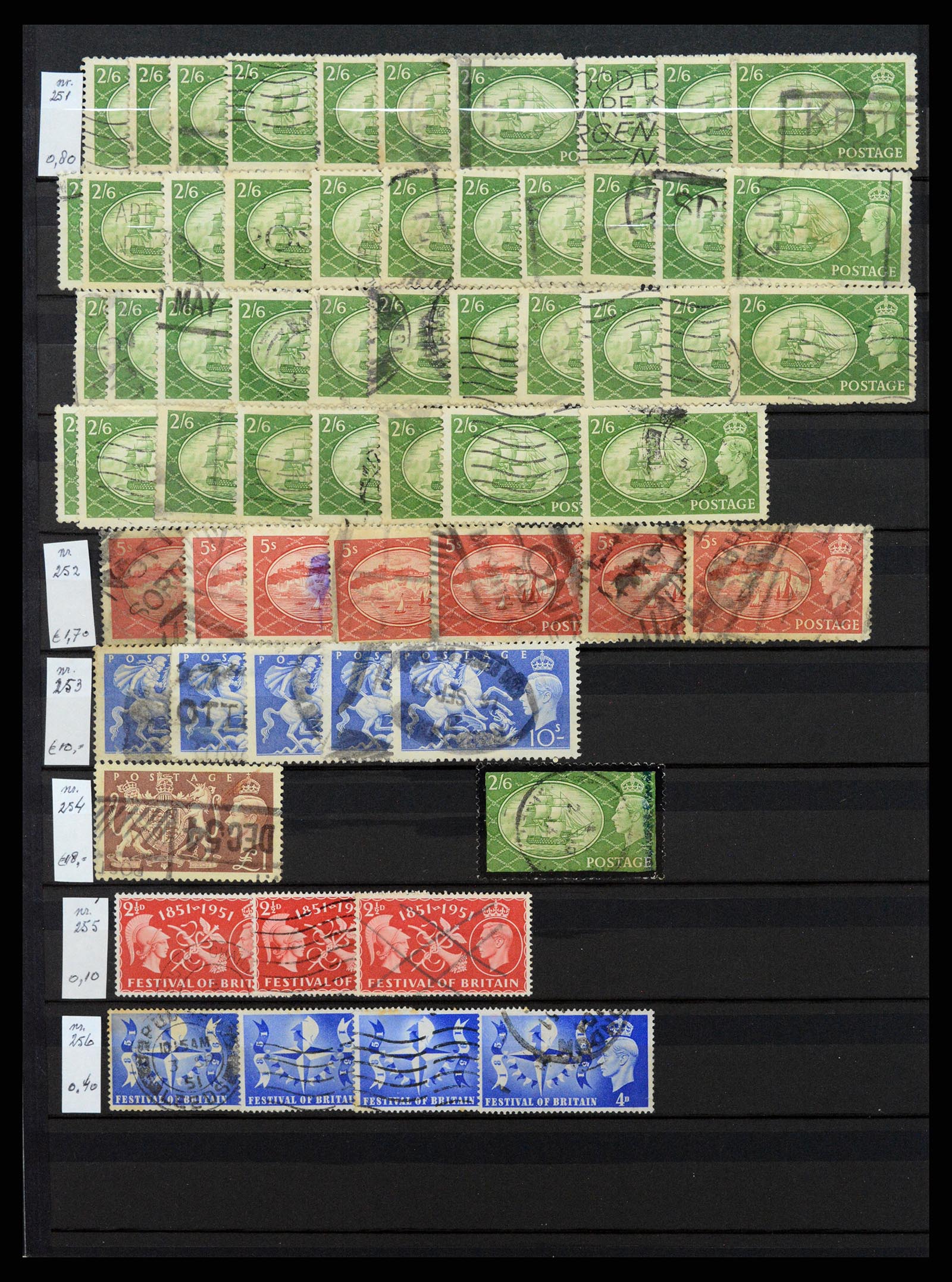 37301 024 - Postzegelverzameling 37301 Engeland 1841-1969.