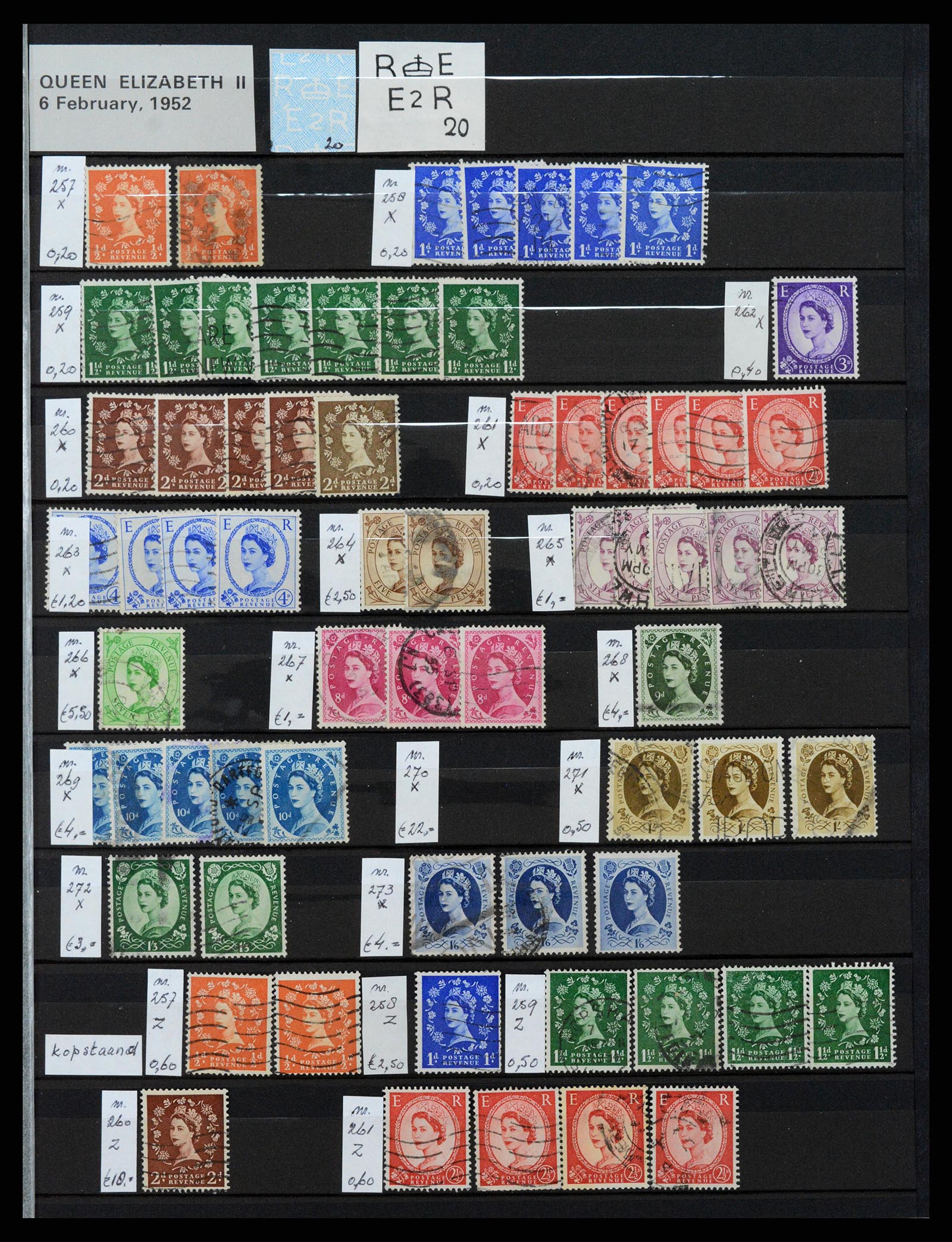37301 025 - Postzegelverzameling 37301 Engeland 1841-1969.