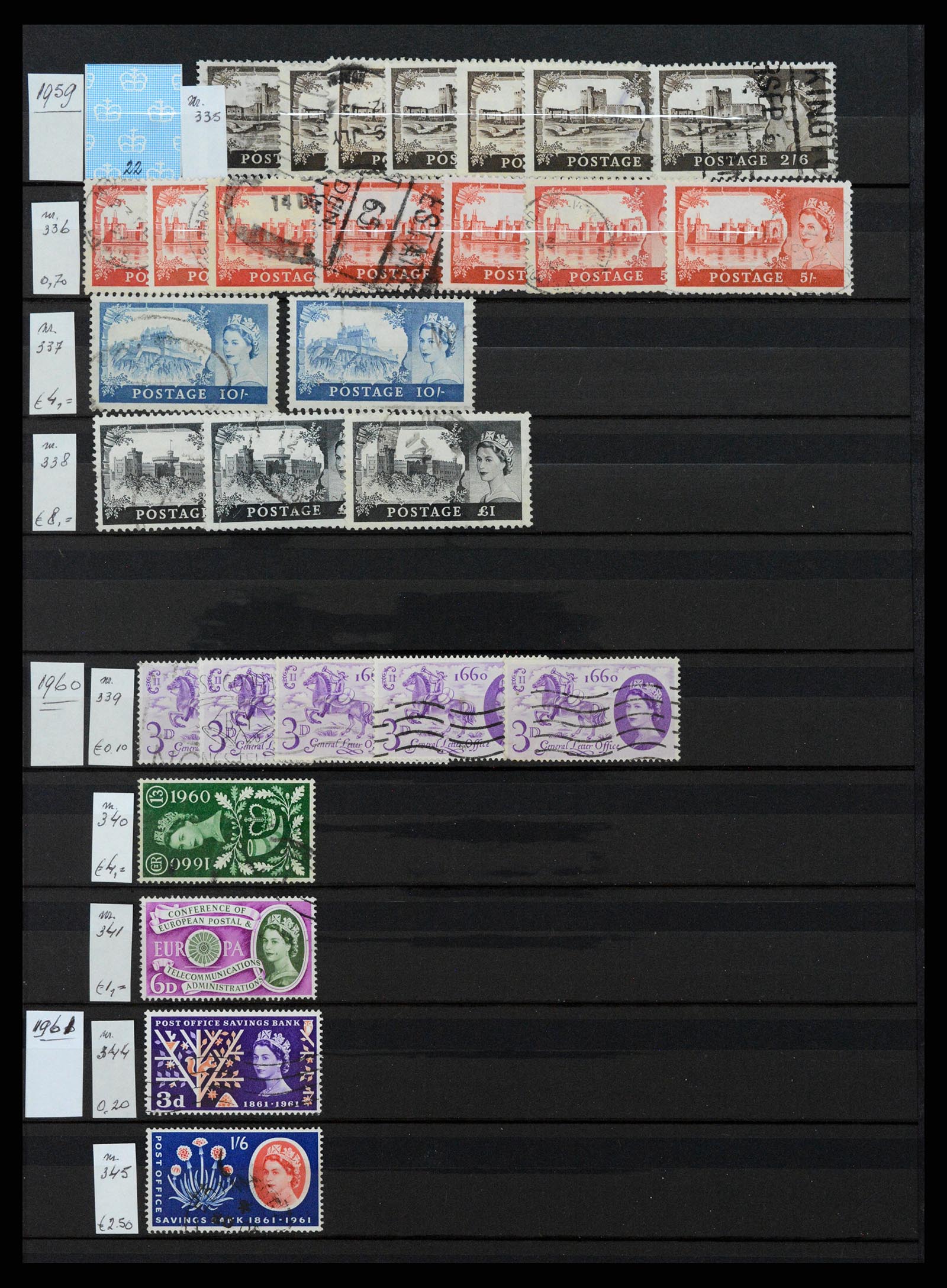 37301 031 - Postzegelverzameling 37301 Engeland 1841-1969.