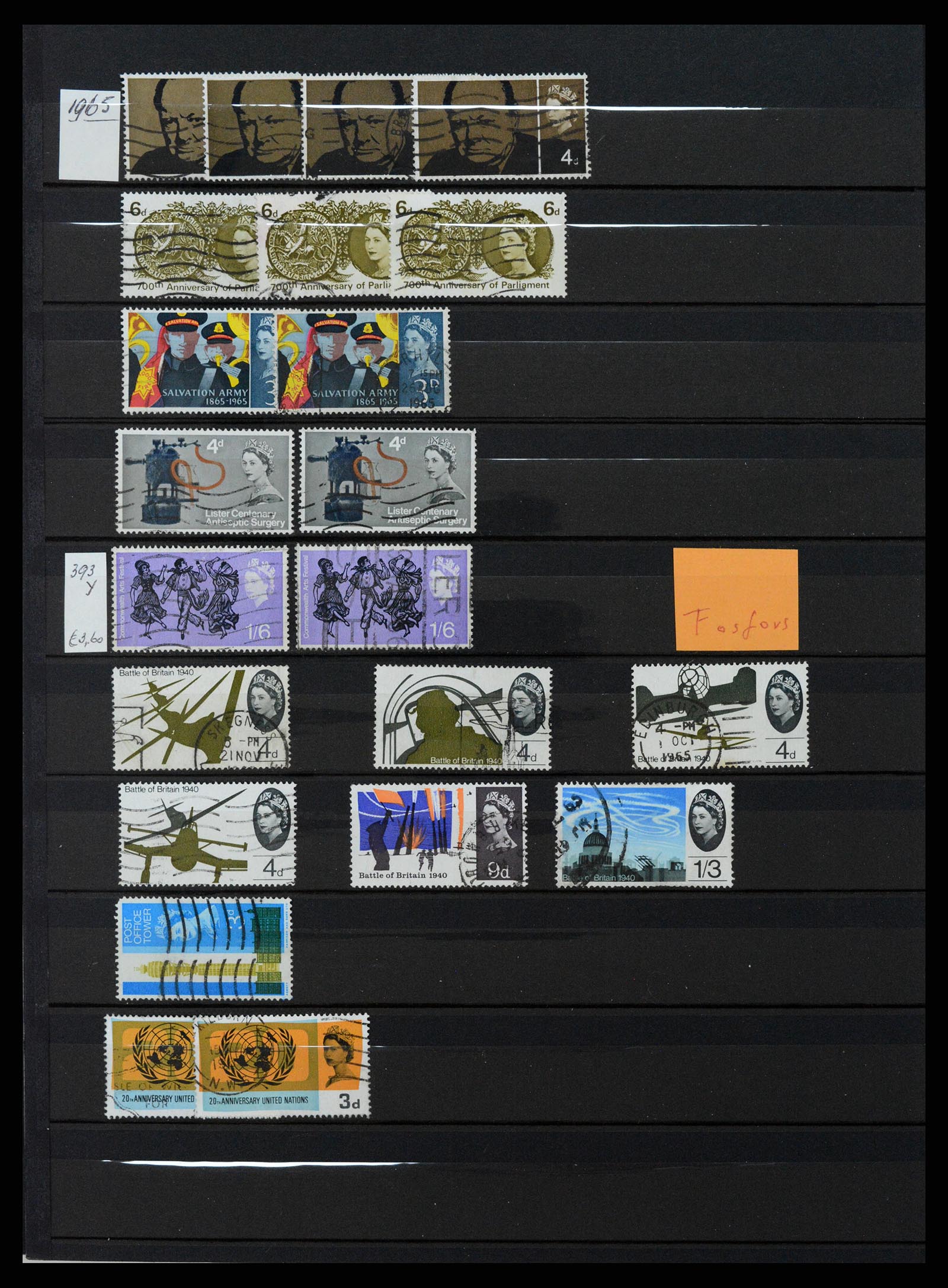 37301 034 - Postzegelverzameling 37301 Engeland 1841-1969.