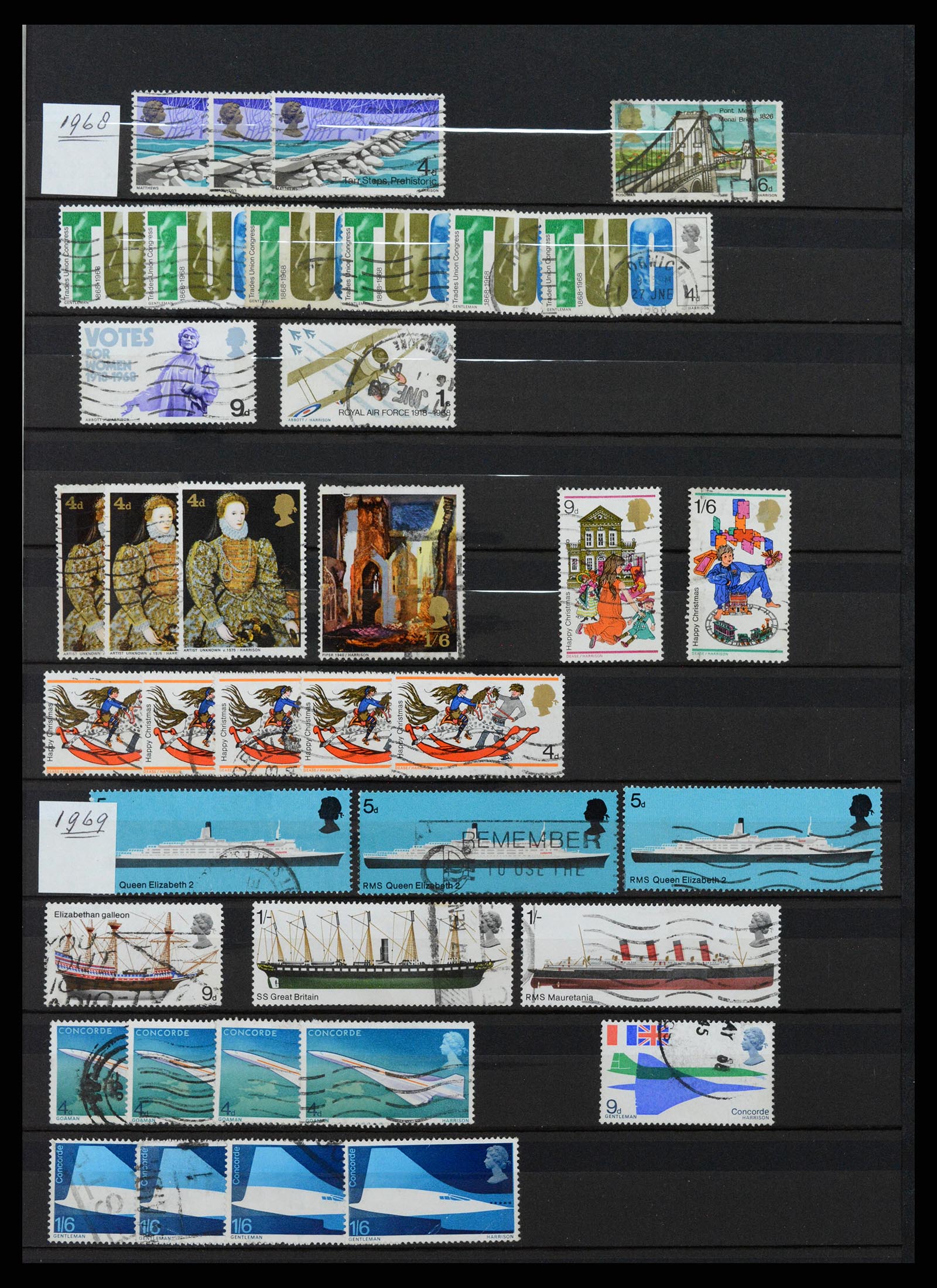 37301 037 - Postzegelverzameling 37301 Engeland 1841-1969.