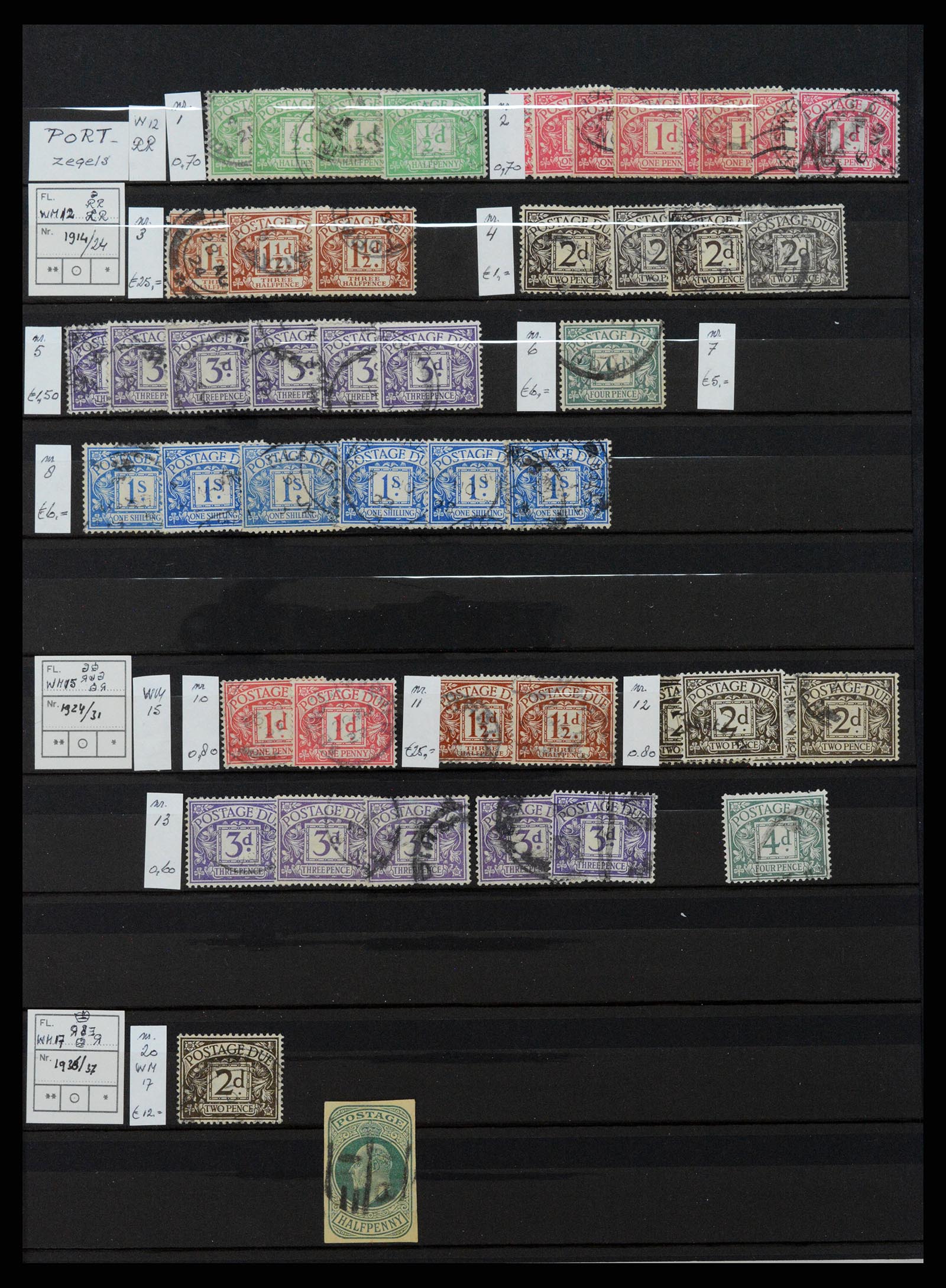 37301 039 - Postzegelverzameling 37301 Engeland 1841-1969.