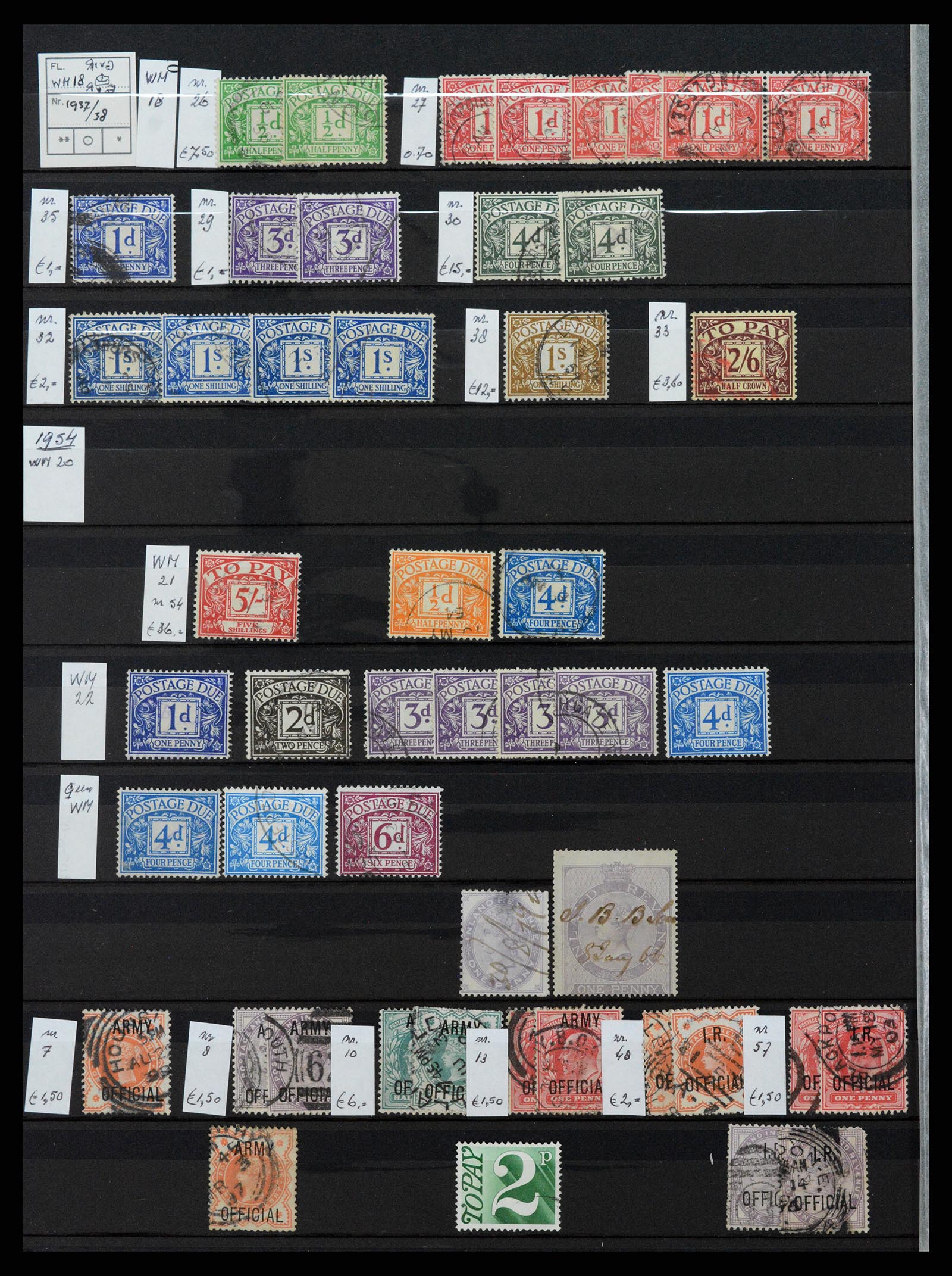 37301 040 - Postzegelverzameling 37301 Engeland 1841-1969.