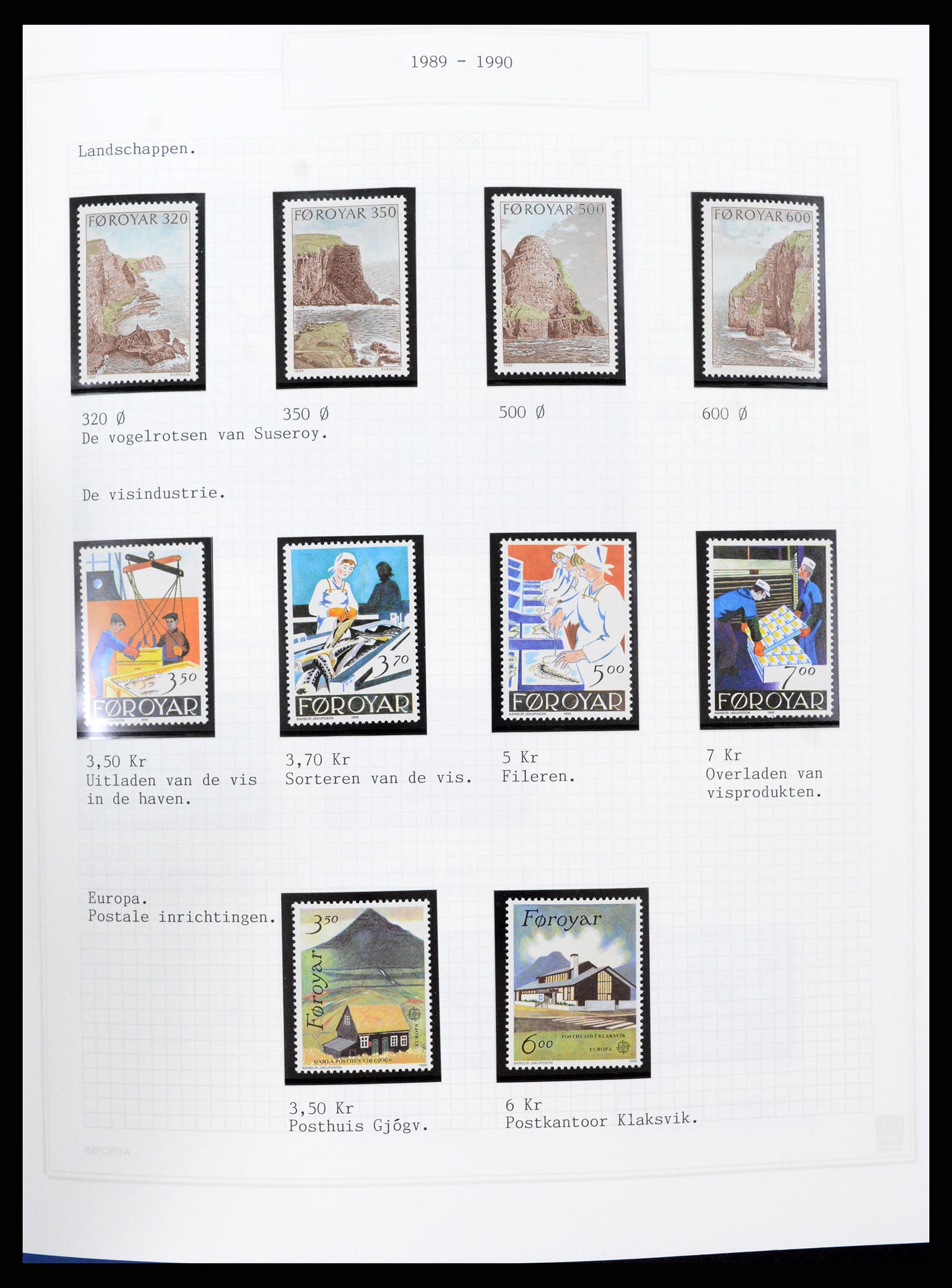 37302 022 - Postzegelverzameling 37302 Groenland en Faeroer 1905-2001.