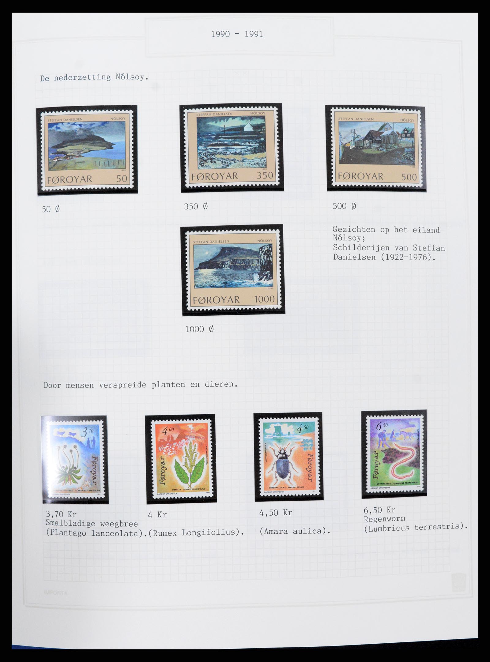 37302 024 - Postzegelverzameling 37302 Groenland en Faeroer 1905-2001.