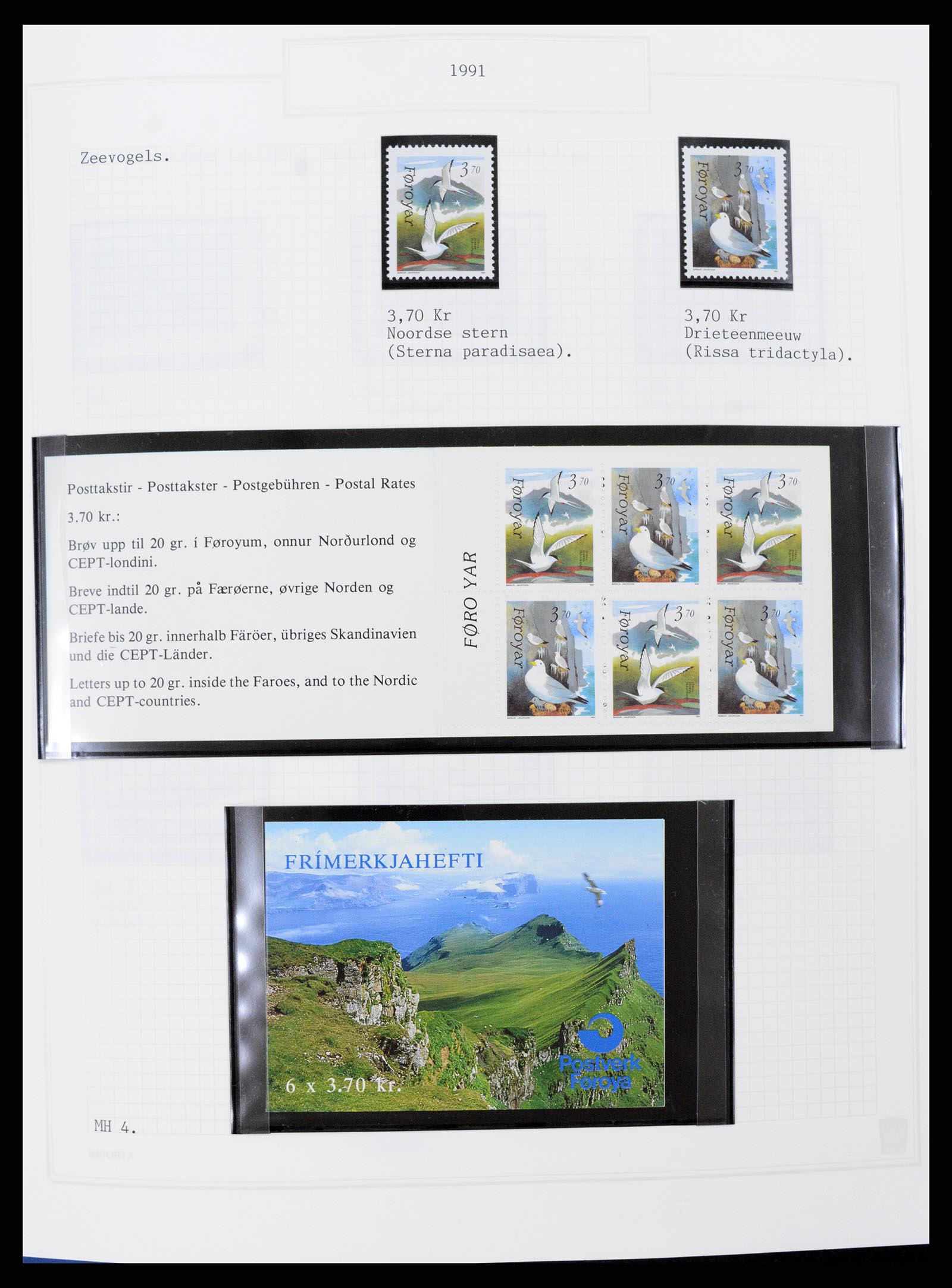 37302 026 - Postzegelverzameling 37302 Groenland en Faeroer 1905-2001.