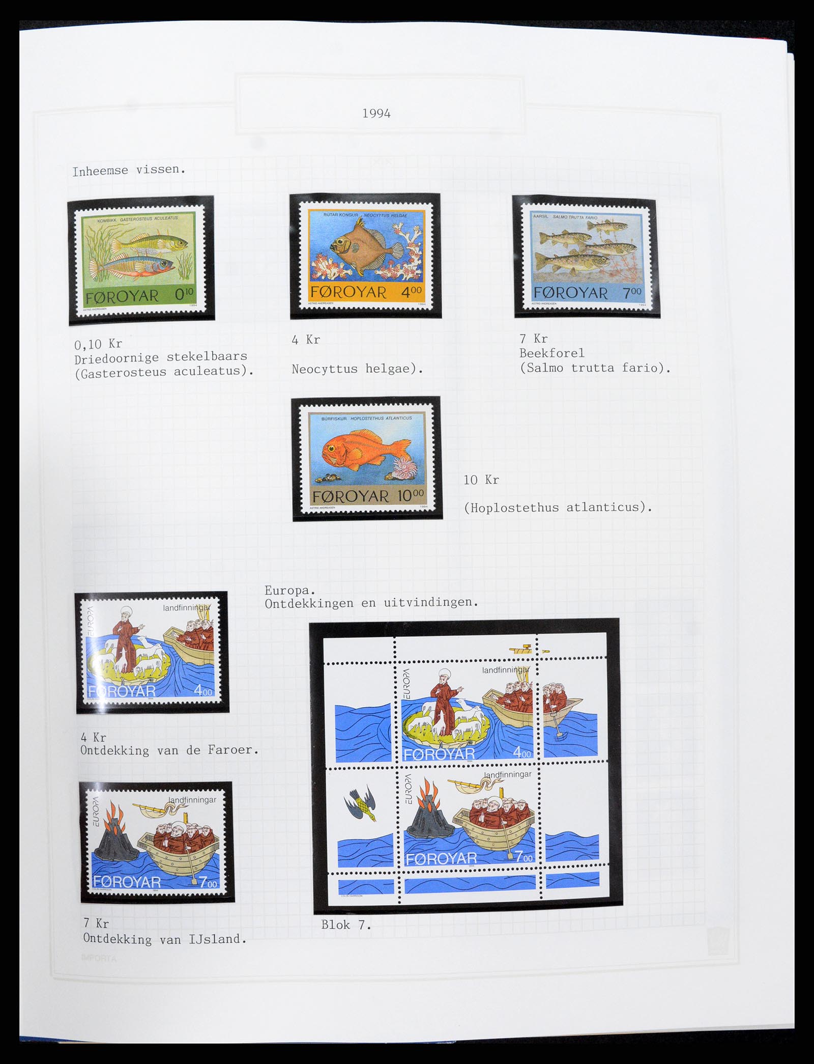 37302 033 - Postzegelverzameling 37302 Groenland en Faeroer 1905-2001.