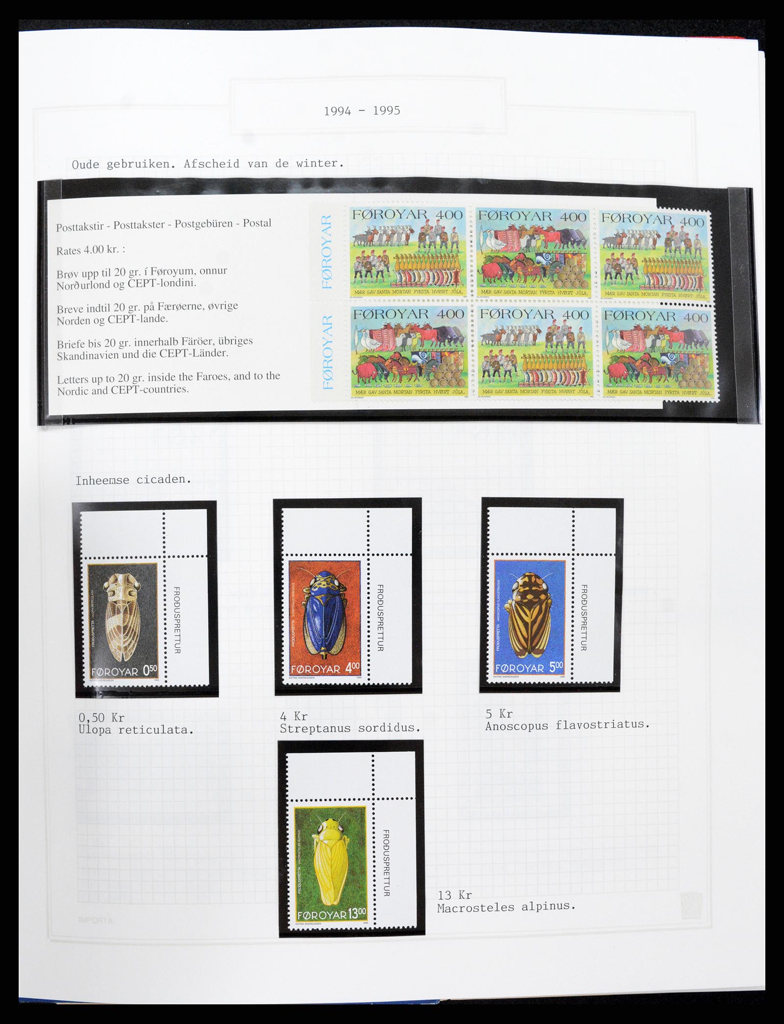 37302 036 - Postzegelverzameling 37302 Groenland en Faeroer 1905-2001.