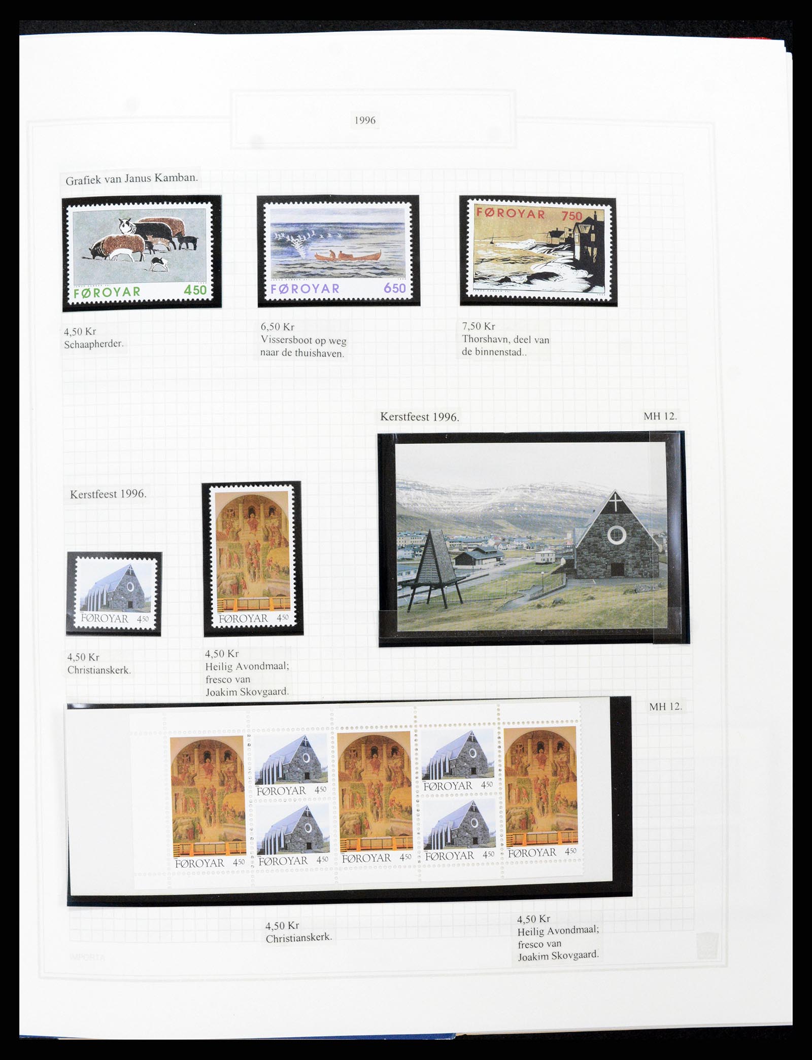 37302 042 - Postzegelverzameling 37302 Groenland en Faeroer 1905-2001.