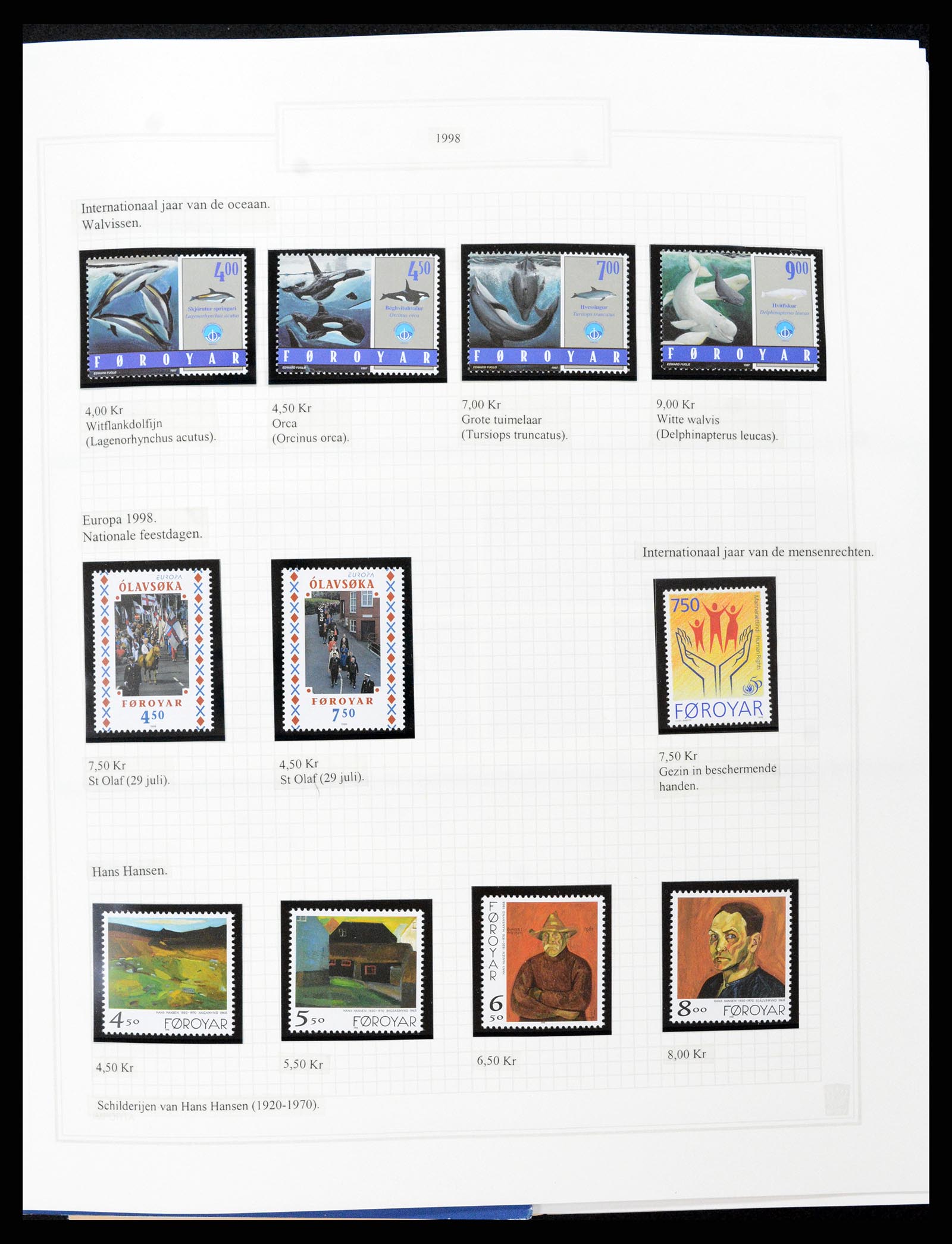 37302 047 - Postzegelverzameling 37302 Groenland en Faeroer 1905-2001.