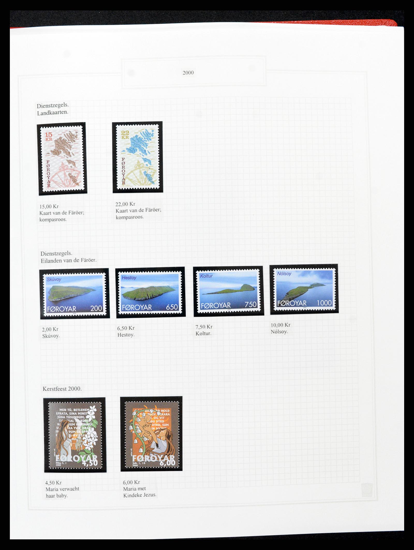 37302 052 - Postzegelverzameling 37302 Groenland en Faeroer 1905-2001.