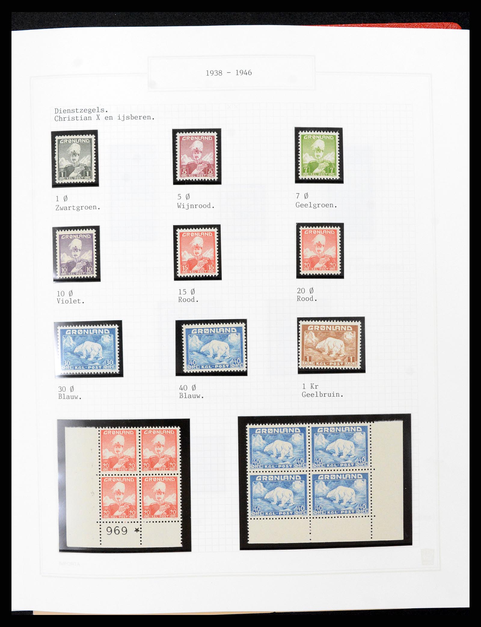 37302 057 - Postzegelverzameling 37302 Groenland en Faeroer 1905-2001.