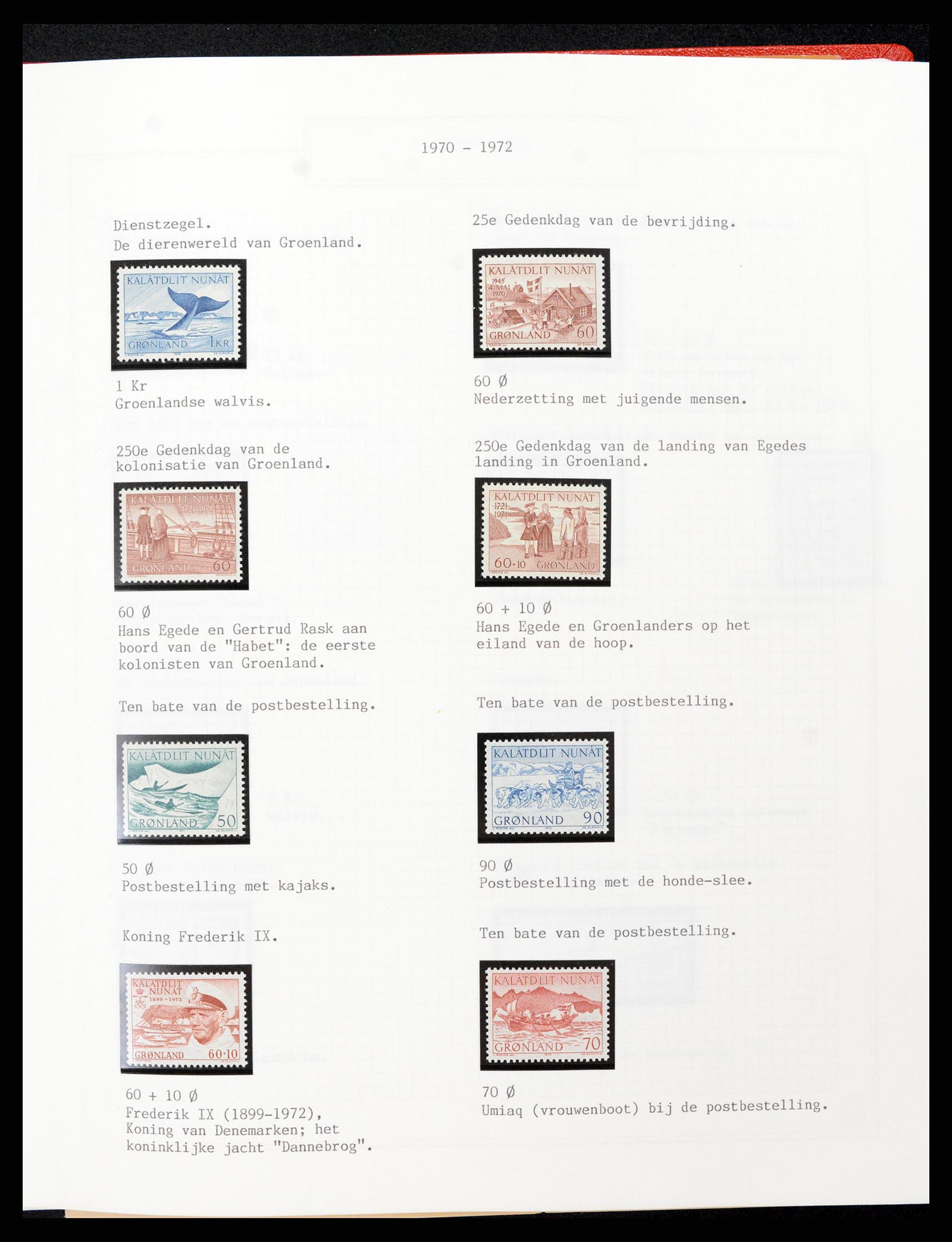 37302 060 - Postzegelverzameling 37302 Groenland en Faeroer 1905-2001.