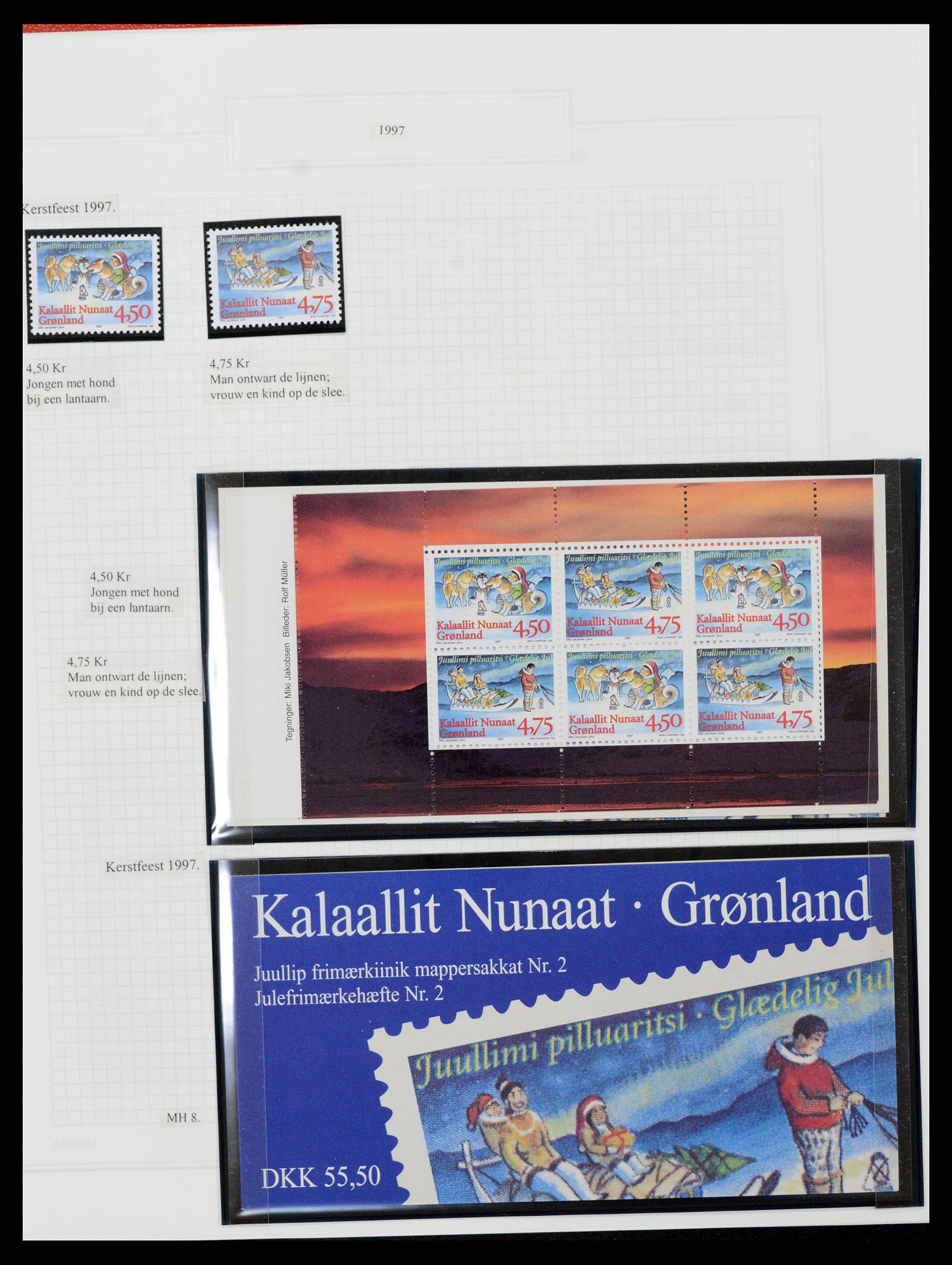 37302 096 - Stamp collection 37302 Greenland and Faroe Islands 1905-2001.