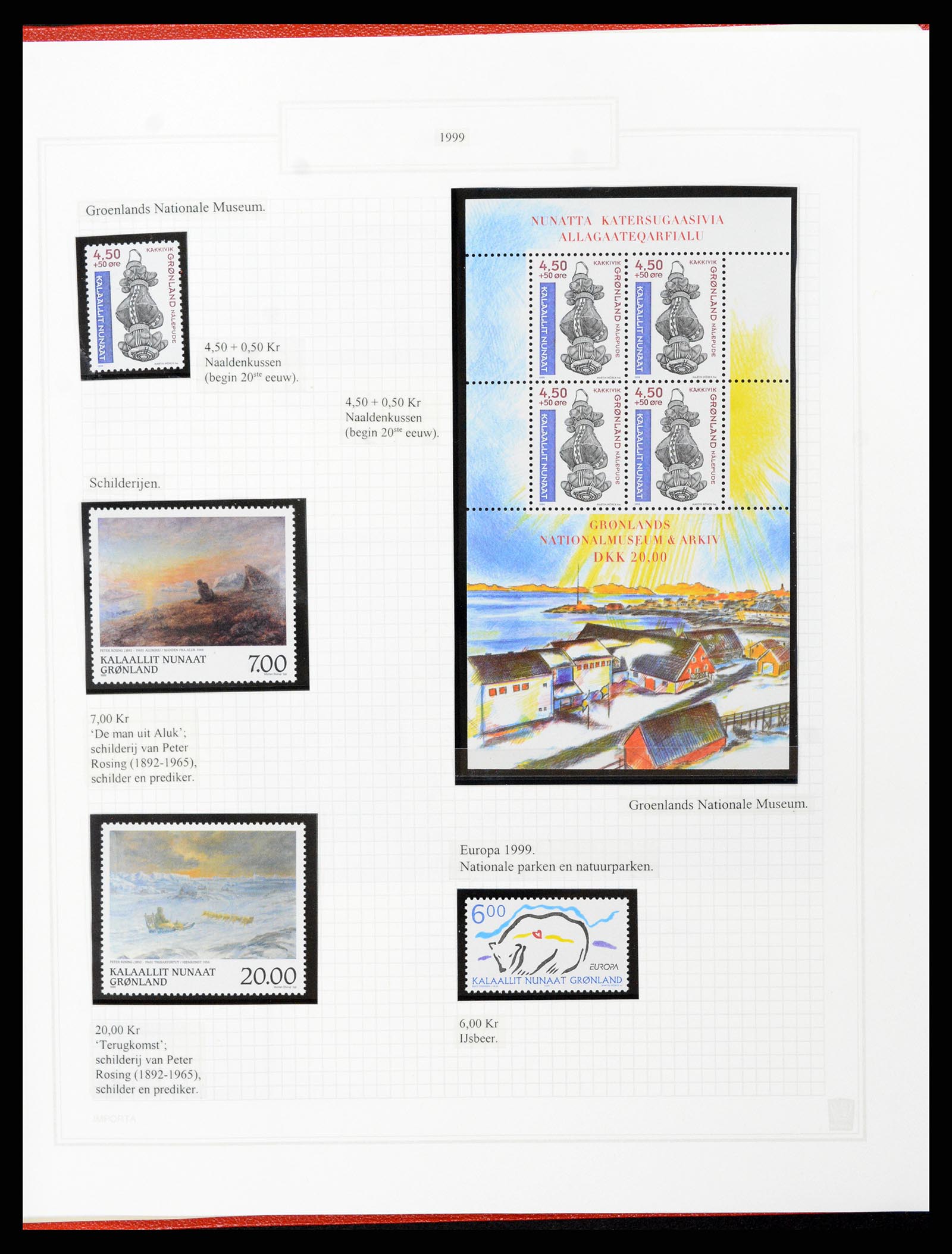 37302 102 - Postzegelverzameling 37302 Groenland en Faeroer 1905-2001.
