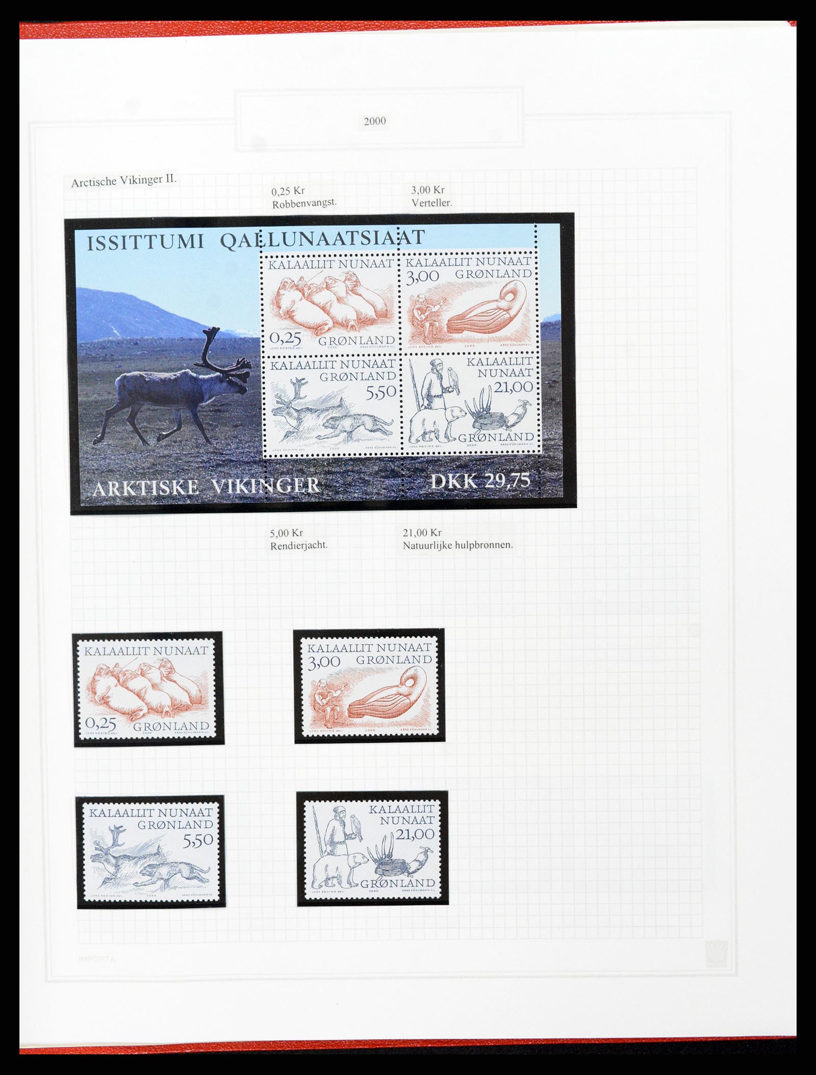 37302 105 - Postzegelverzameling 37302 Groenland en Faeroer 1905-2001.