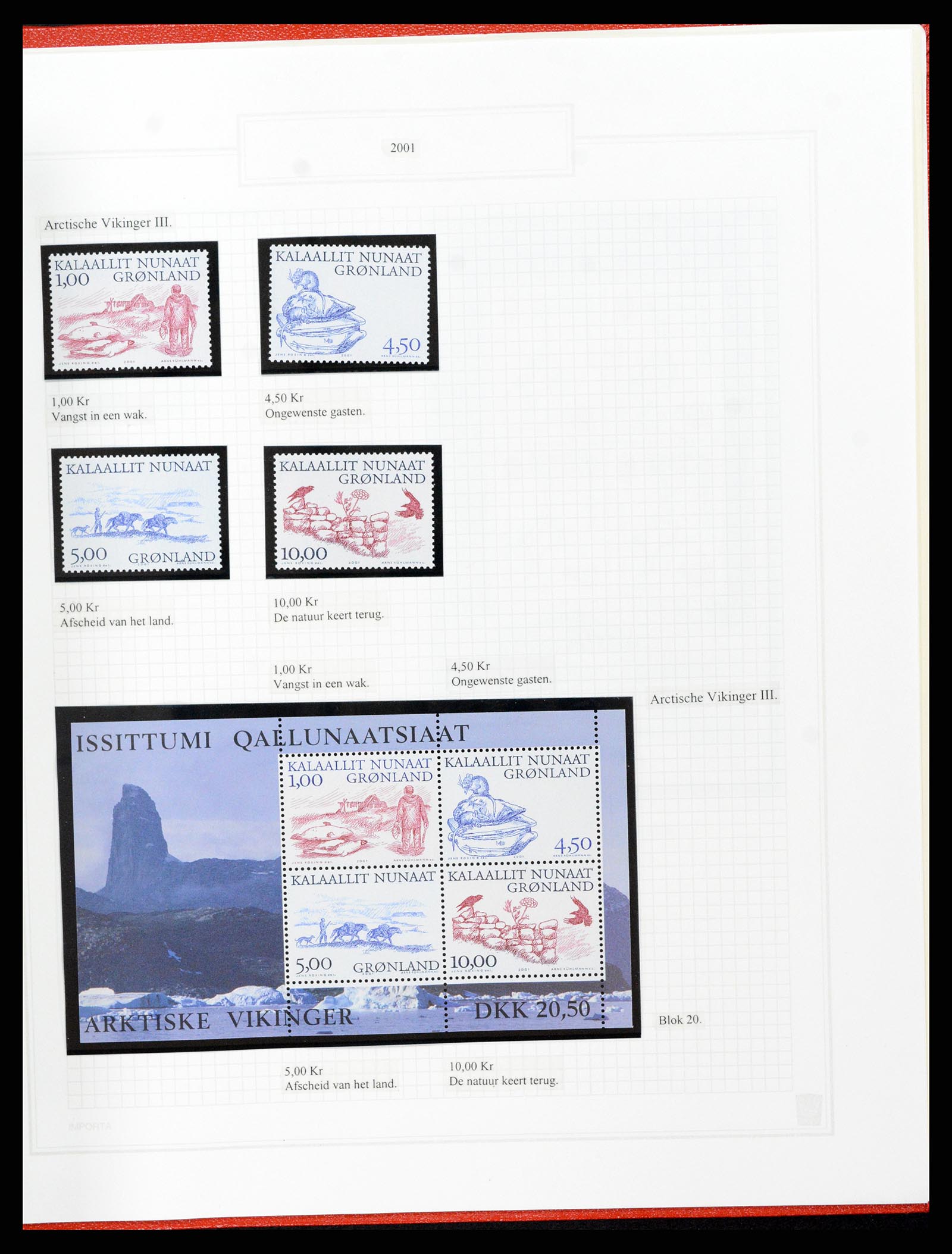 37302 110 - Postzegelverzameling 37302 Groenland en Faeroer 1905-2001.