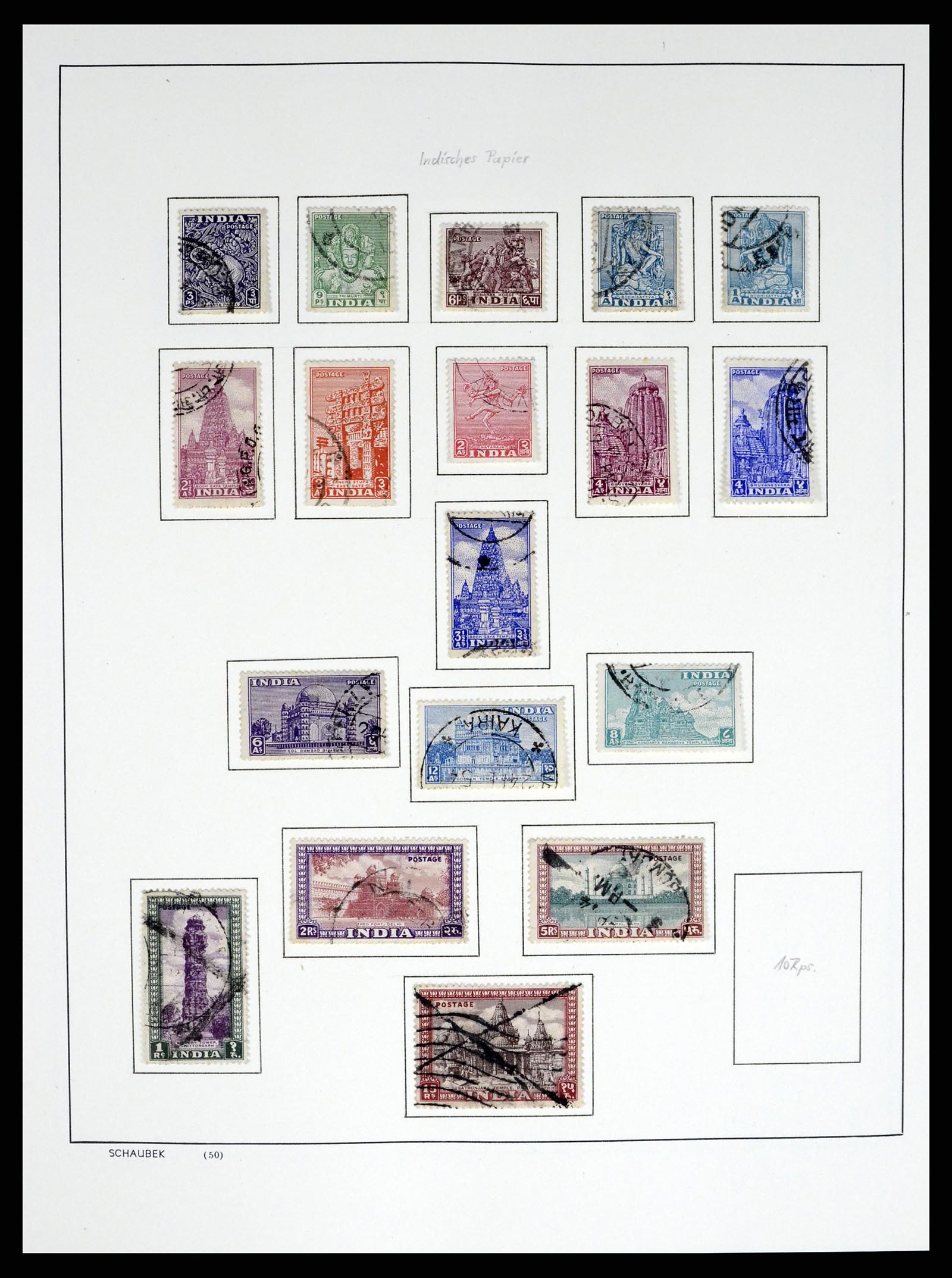 37304 004 - Postzegelverzameling 37304 India 1947-2016.