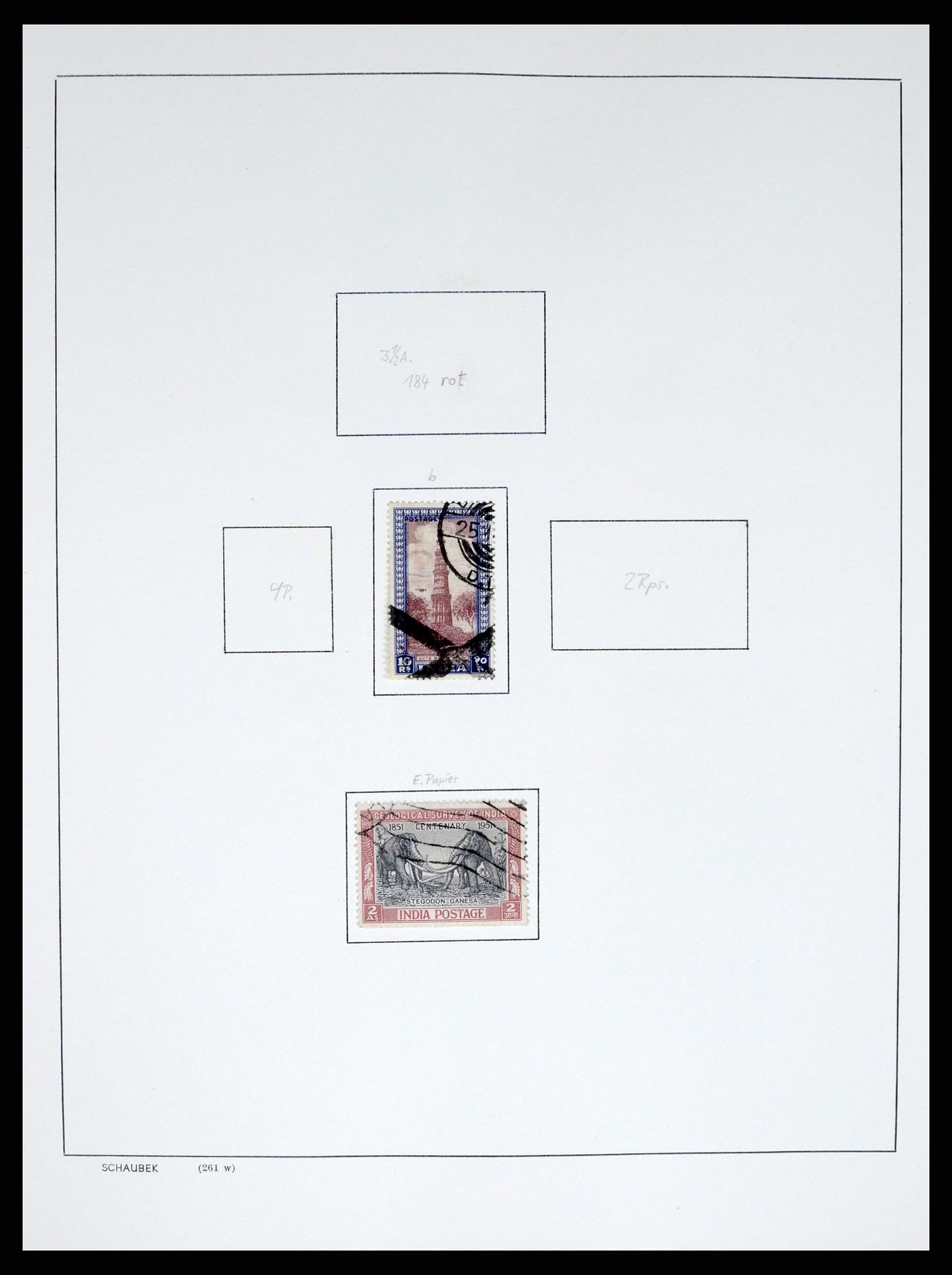 37304 006 - Postzegelverzameling 37304 India 1947-2016.