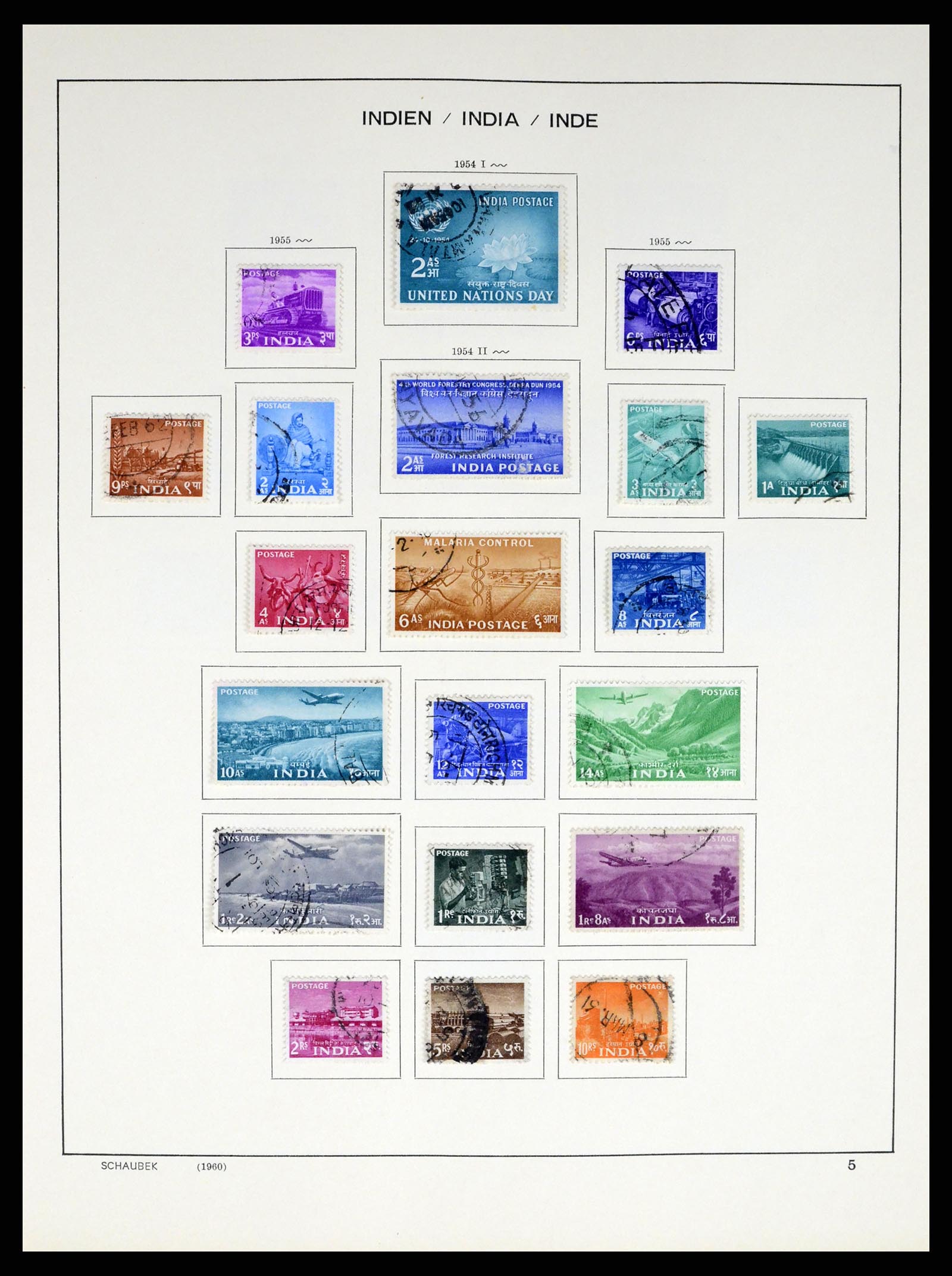 37304 008 - Postzegelverzameling 37304 India 1947-2016.