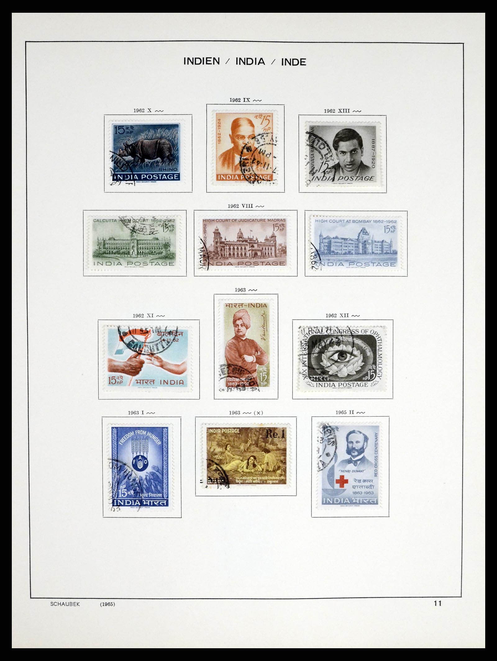 37304 015 - Postzegelverzameling 37304 India 1947-2016.
