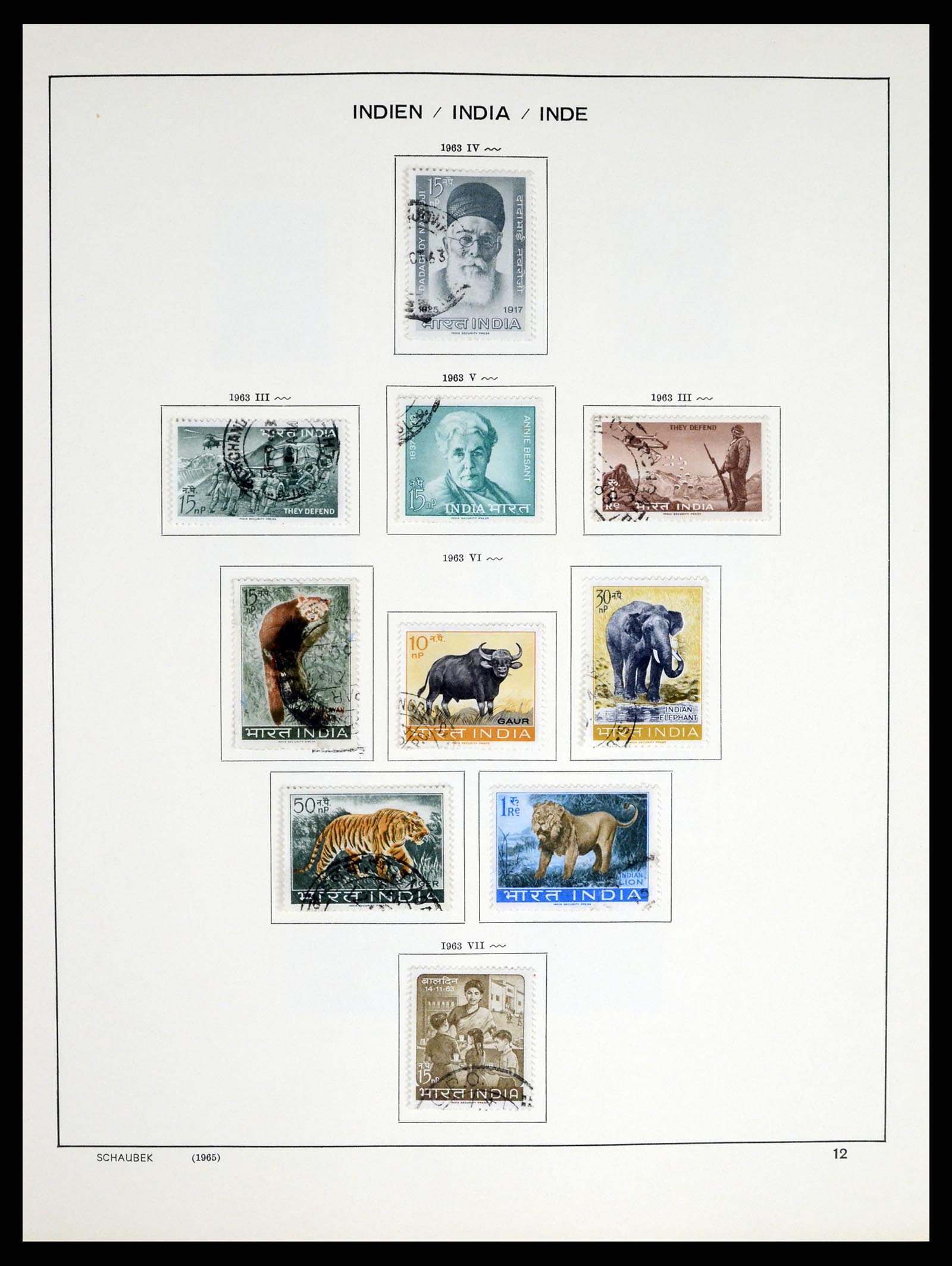 37304 016 - Postzegelverzameling 37304 India 1947-2016.