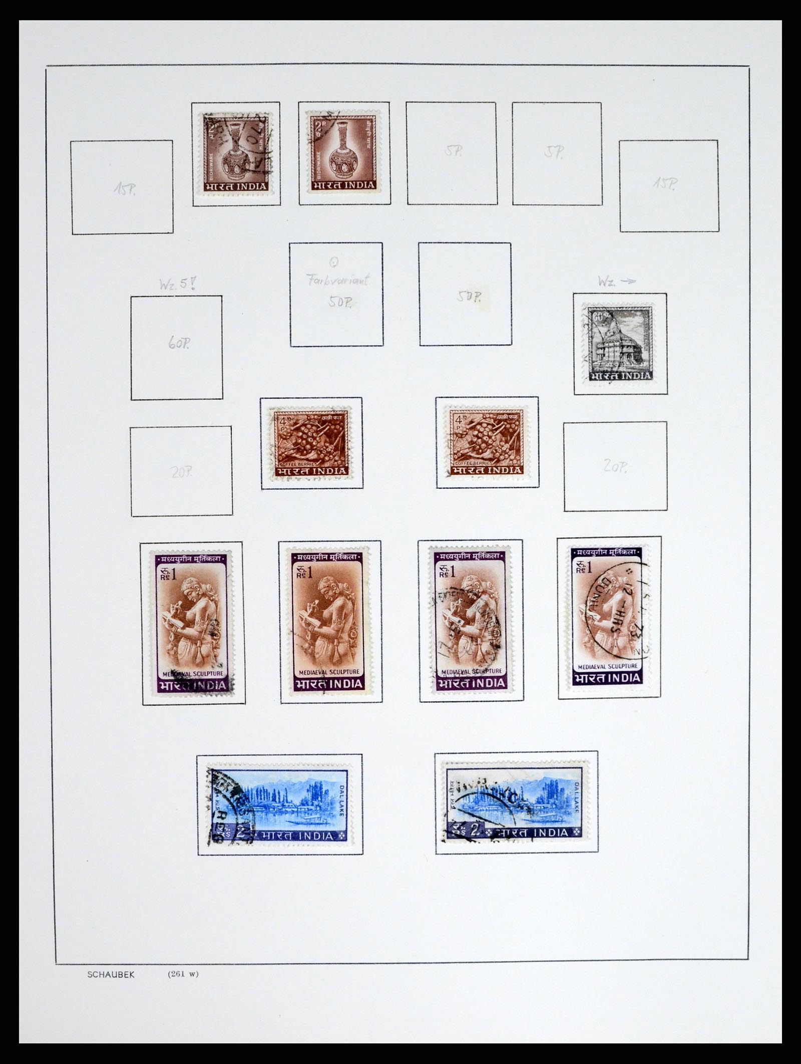 37304 024 - Postzegelverzameling 37304 India 1947-2016.