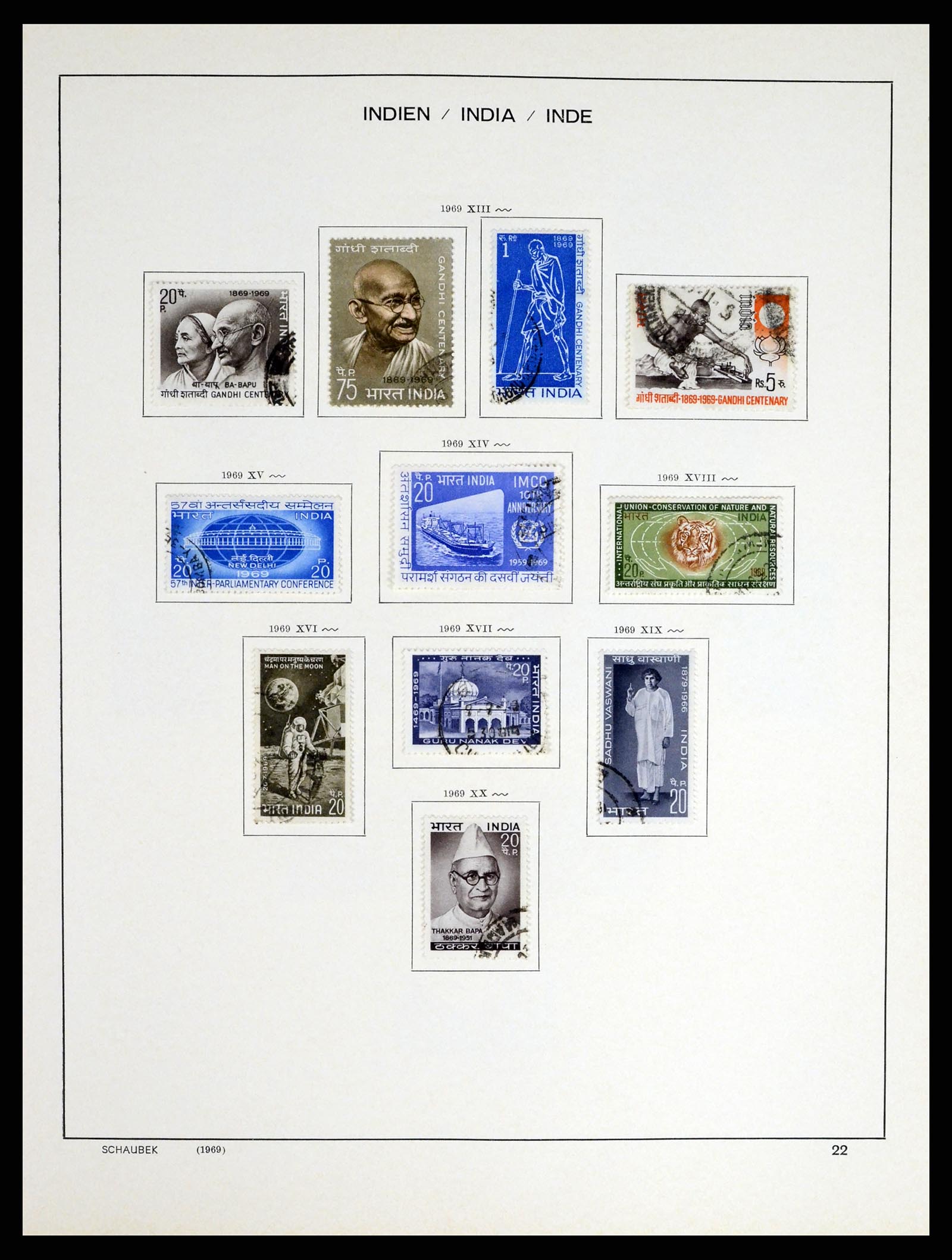 37304 028 - Postzegelverzameling 37304 India 1947-2016.