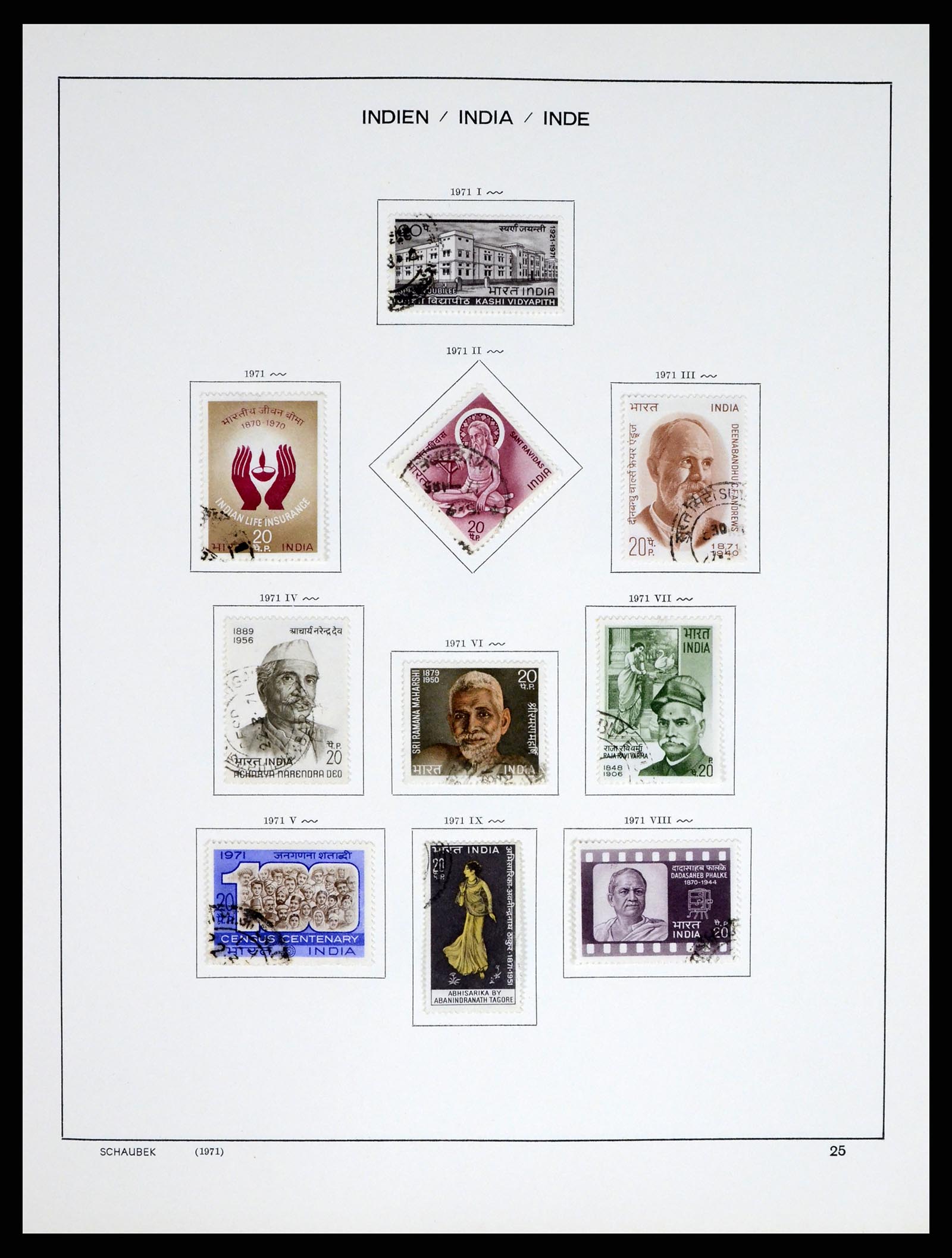 37304 031 - Postzegelverzameling 37304 India 1947-2016.