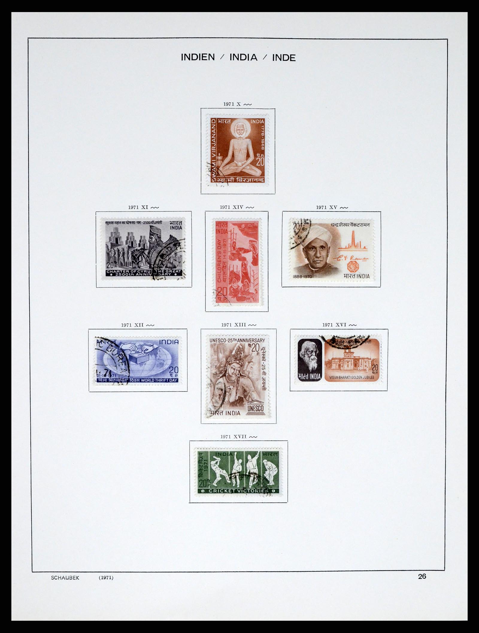 37304 032 - Postzegelverzameling 37304 India 1947-2016.