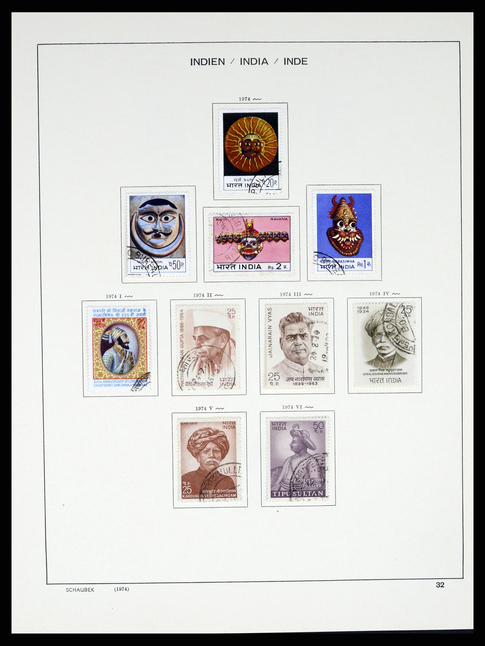 37304 040 - Postzegelverzameling 37304 India 1947-2016.