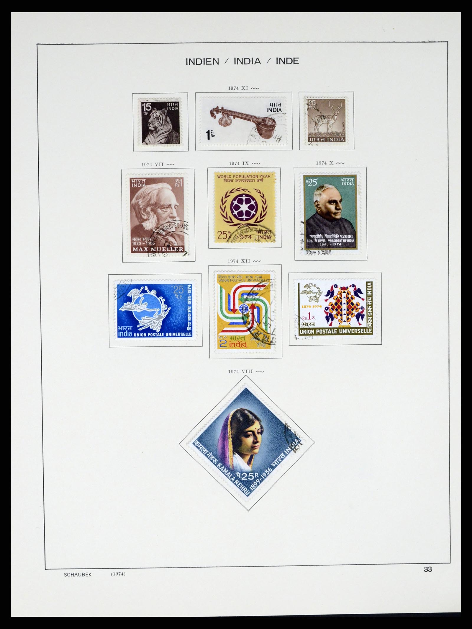 37304 041 - Postzegelverzameling 37304 India 1947-2016.