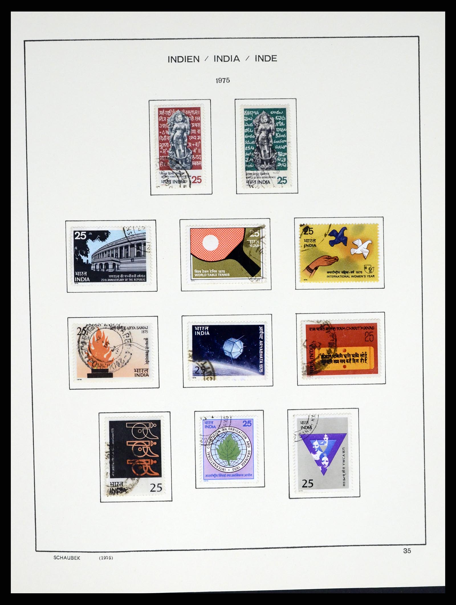 37304 043 - Postzegelverzameling 37304 India 1947-2016.