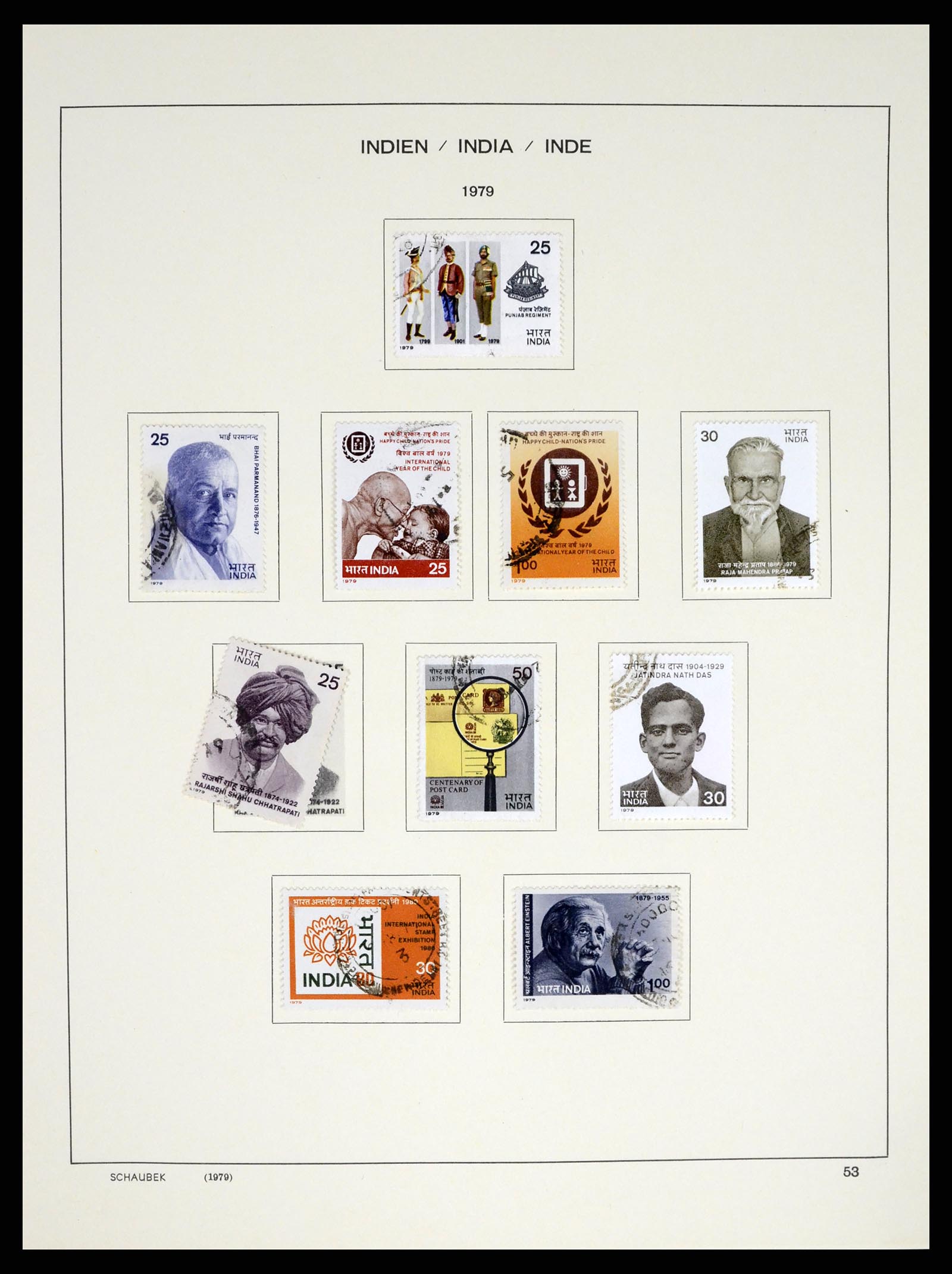 37304 067 - Postzegelverzameling 37304 India 1947-2016.