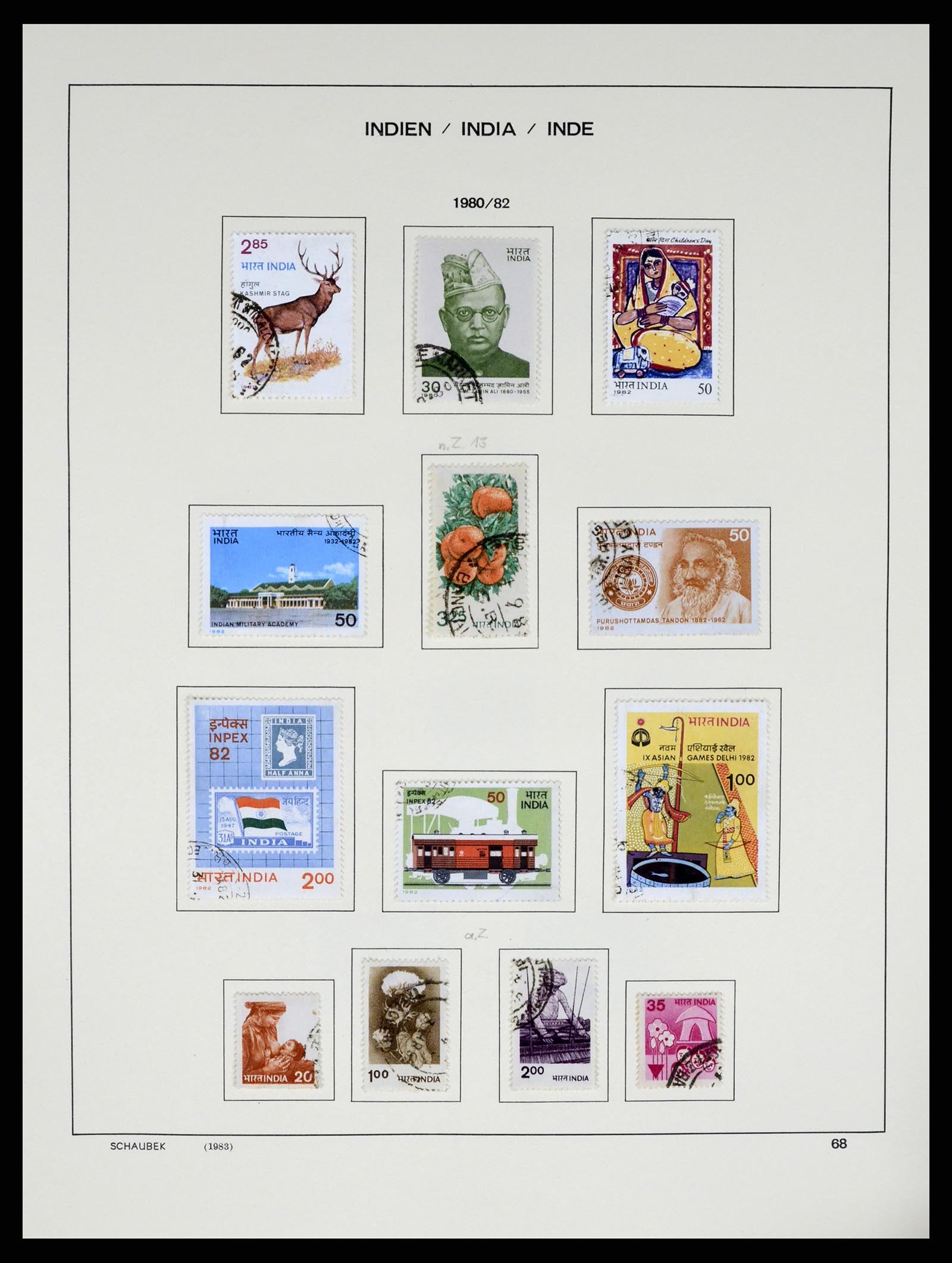 37304 084 - Postzegelverzameling 37304 India 1947-2016.